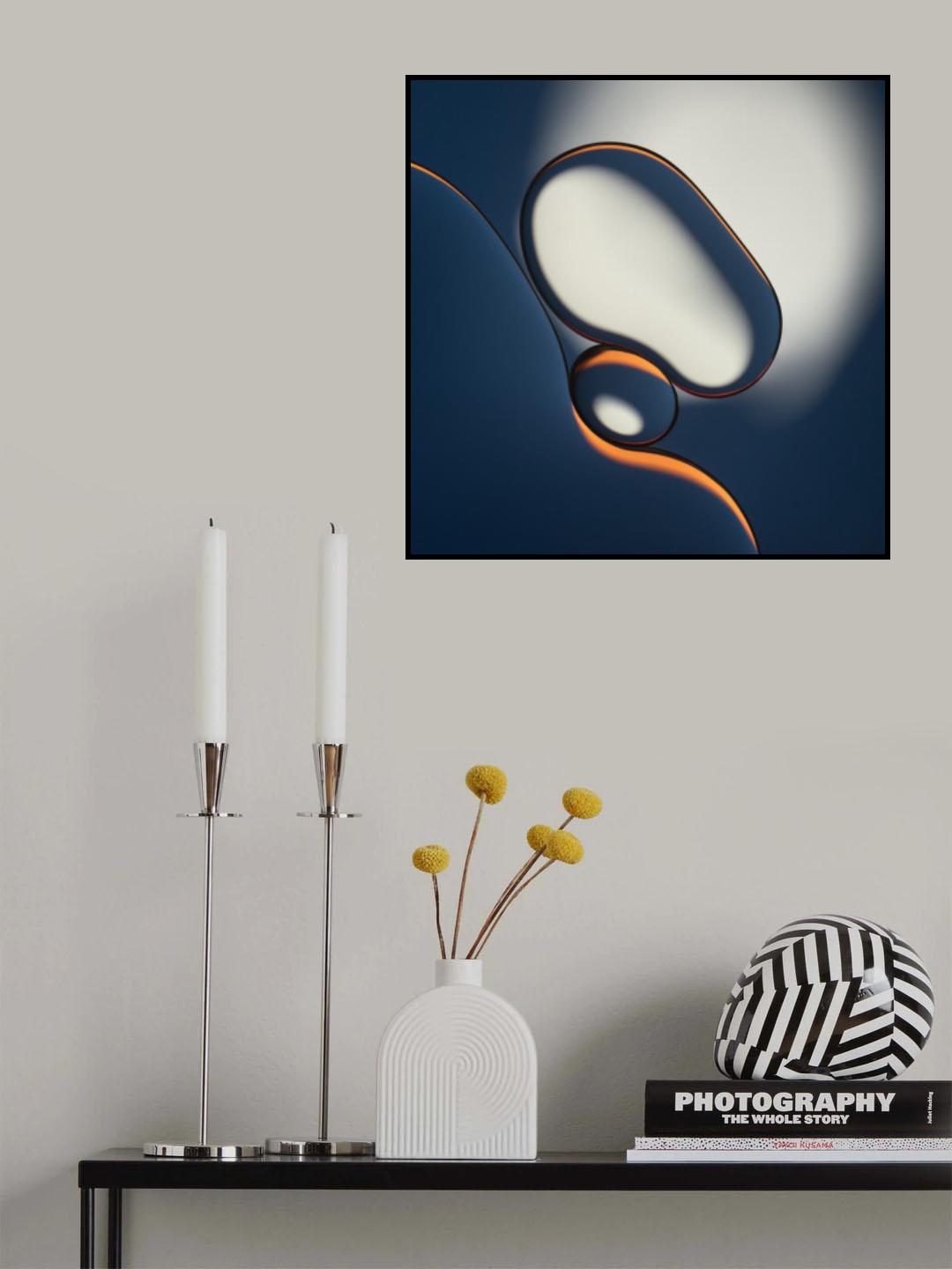 Light-Dark 83C (Oil and Water) Poster och Canvastavla