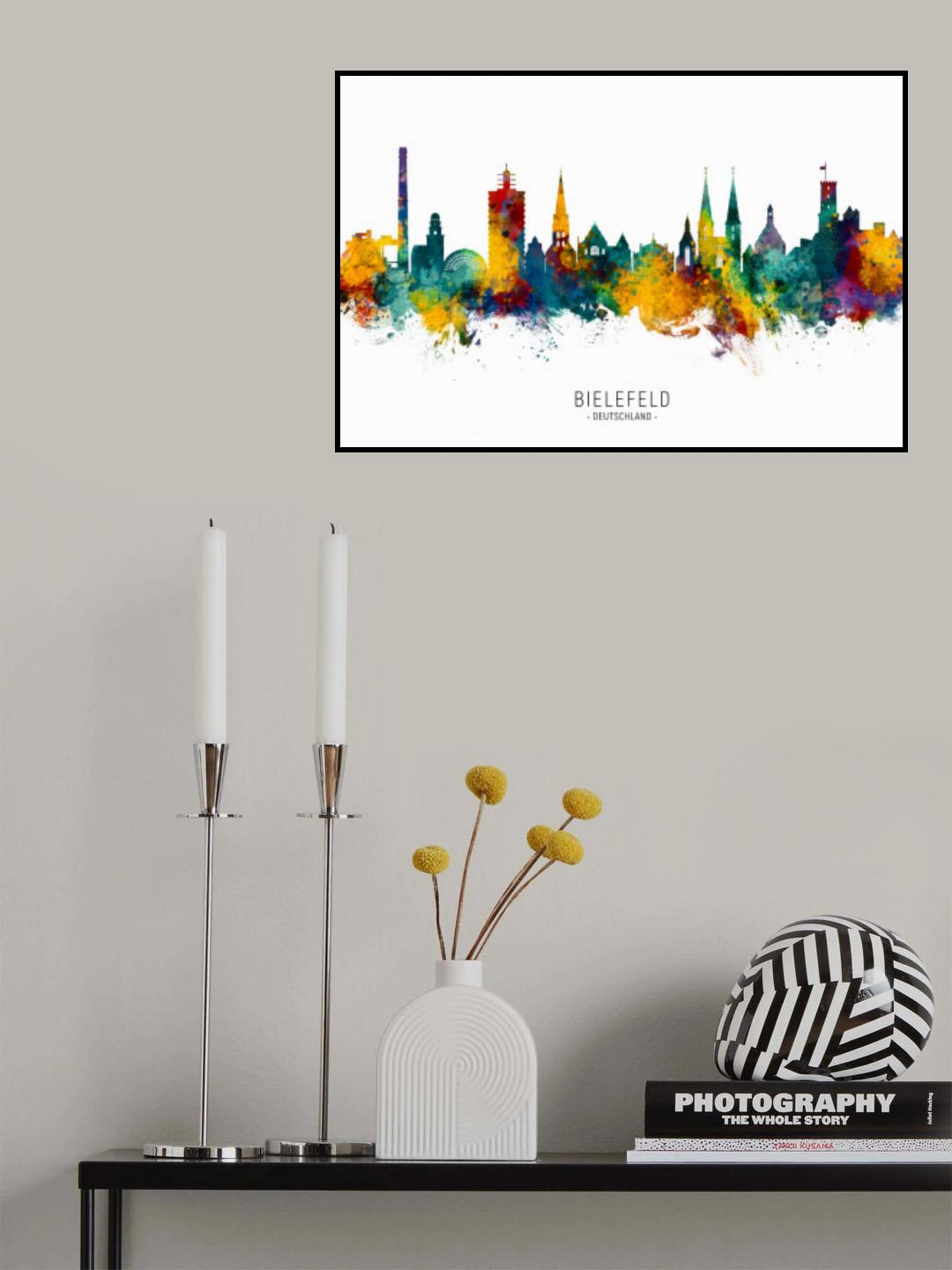 Bielefeld Germany Skyline Poster och Canvastavla