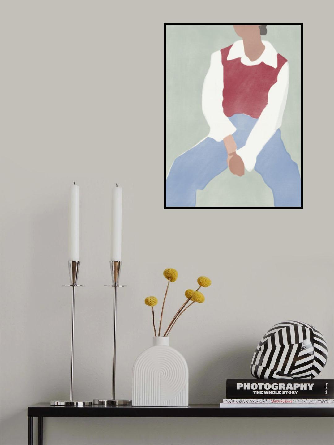 Red Knit Poster och Canvastavla