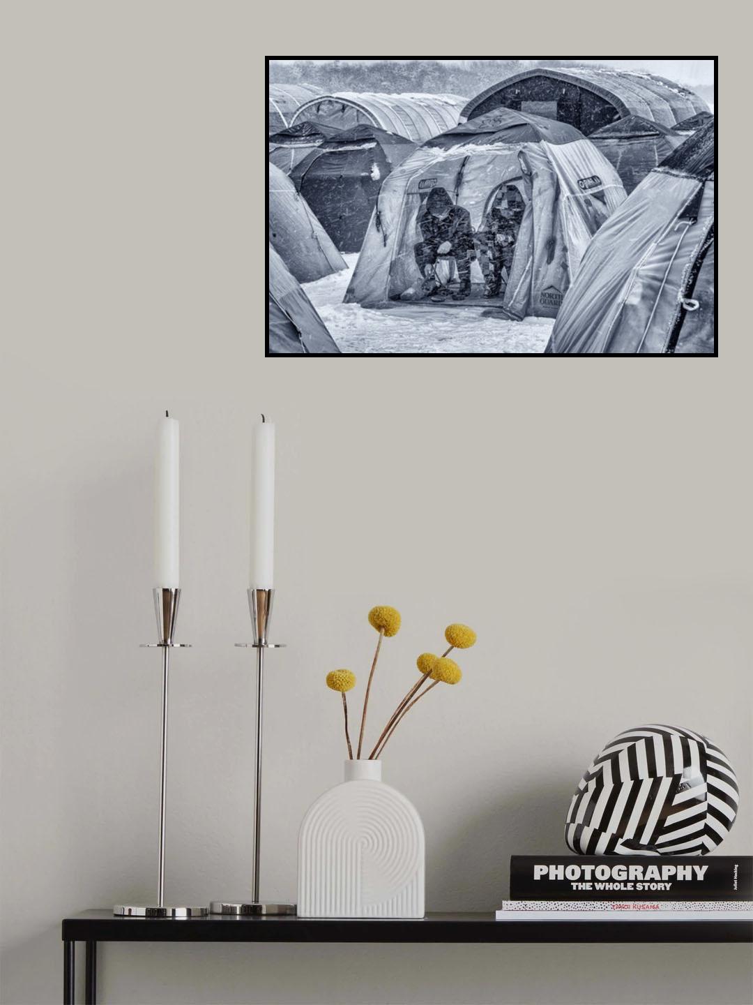 Ice fishing Poster och Canvastavla