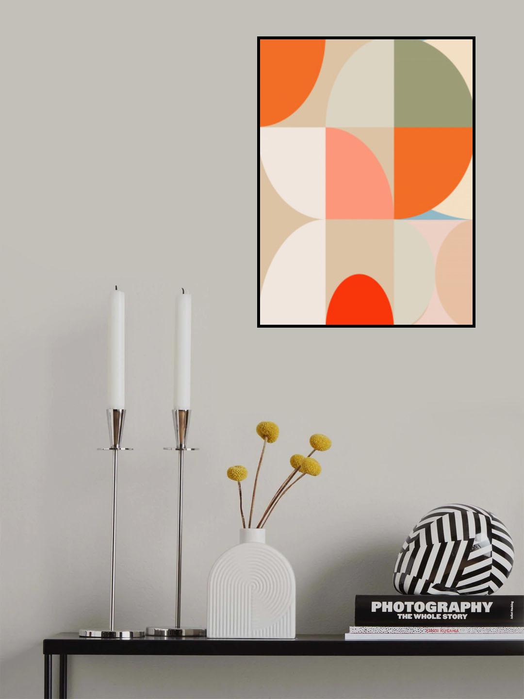 Mid Century Pastel 12 Poster och Canvastavla