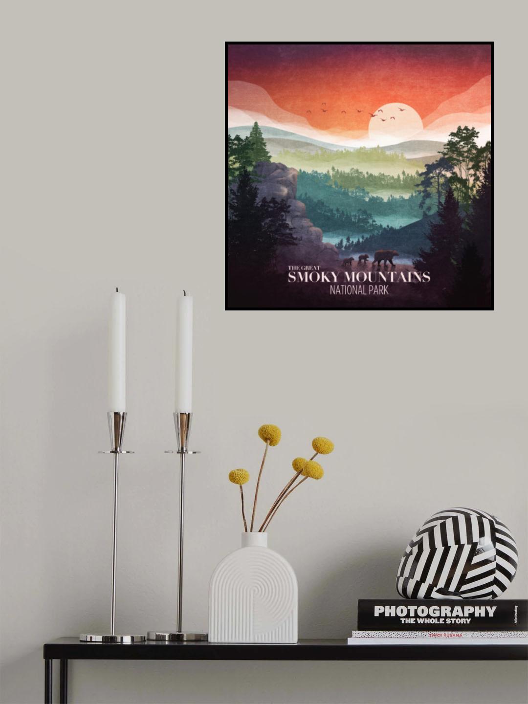 Smoky Mountains Poster och Canvastavla