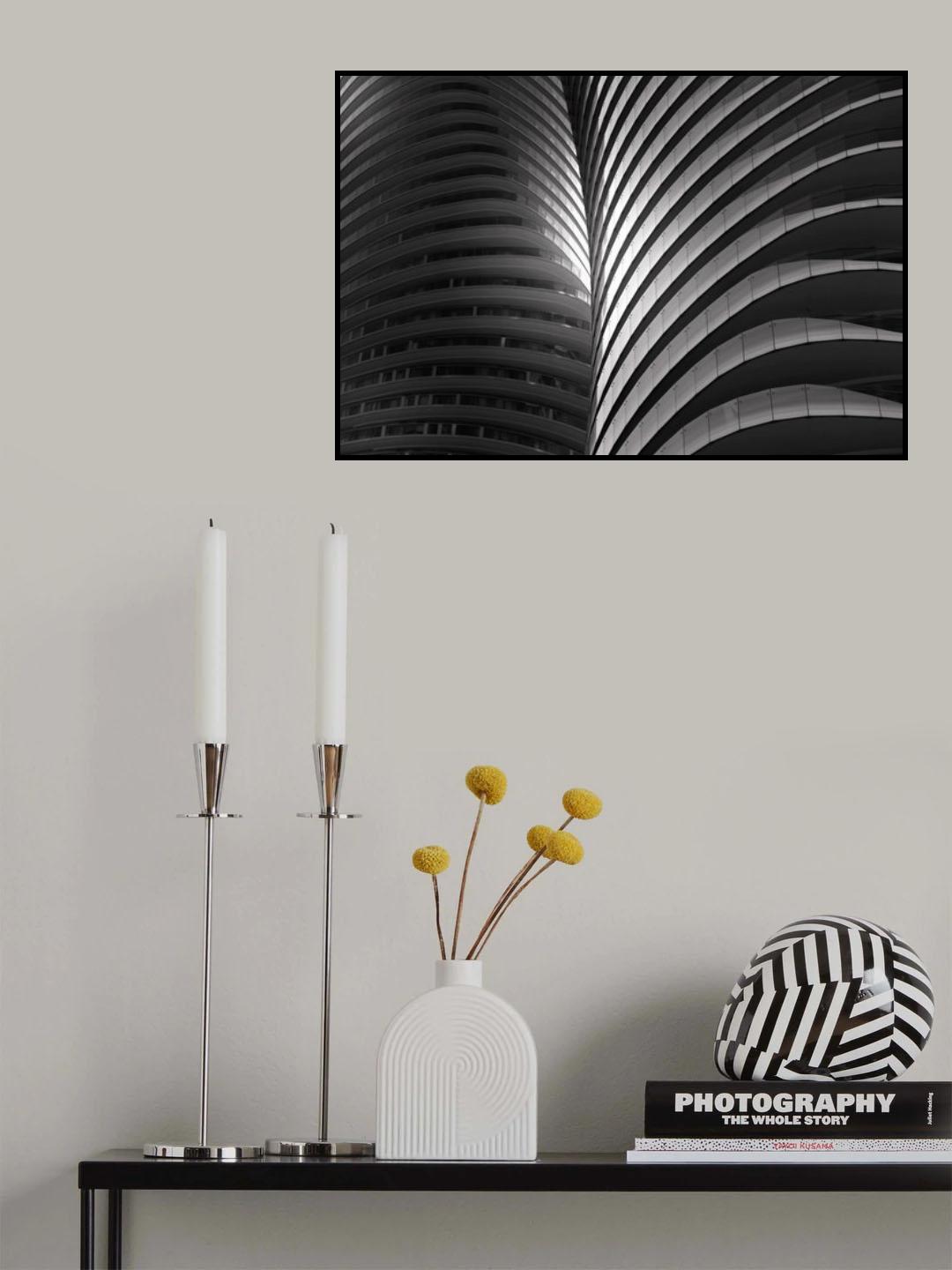 Balcony Curve II Poster och Canvastavla