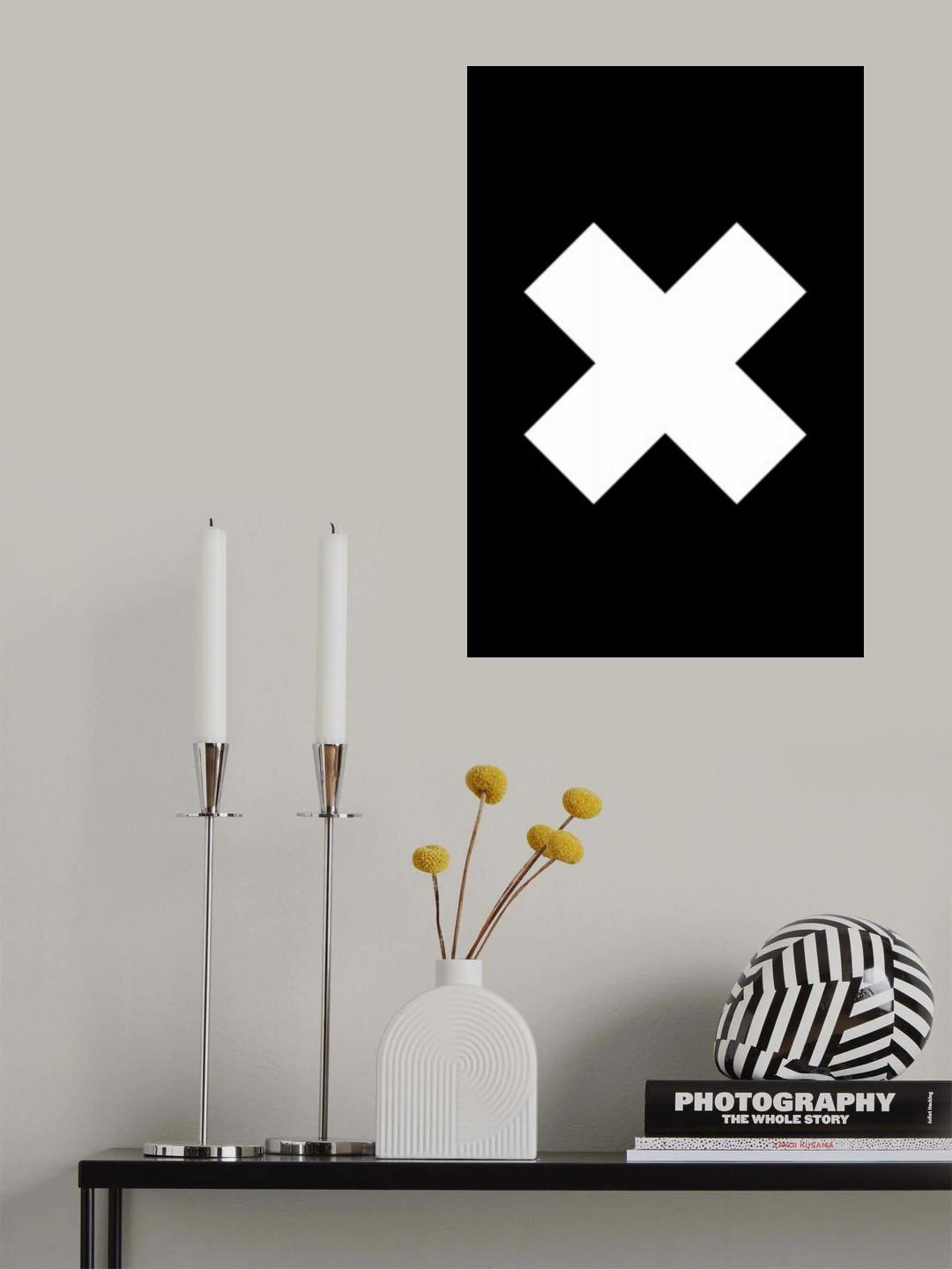 Cross Black Poster och Canvastavla