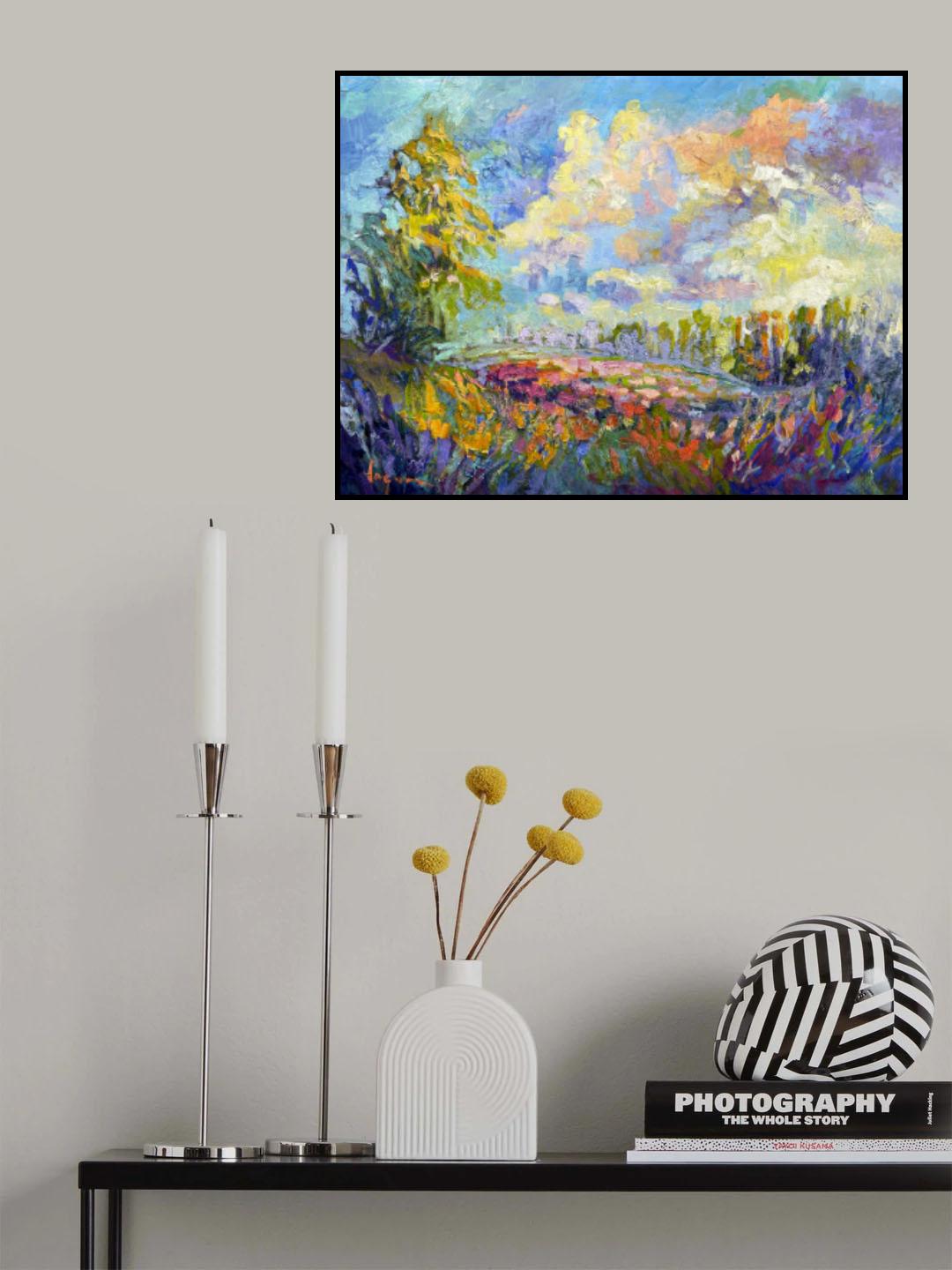 Df2021high On a Hill With a Cloud and a Prayer Poster och Canvastavla