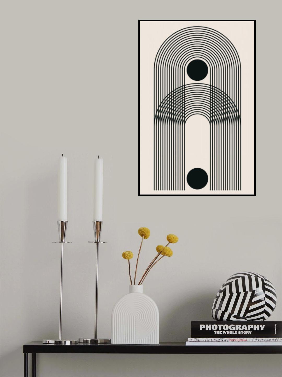 Black Boho Vibe Series #3 Poster och Canvastavla