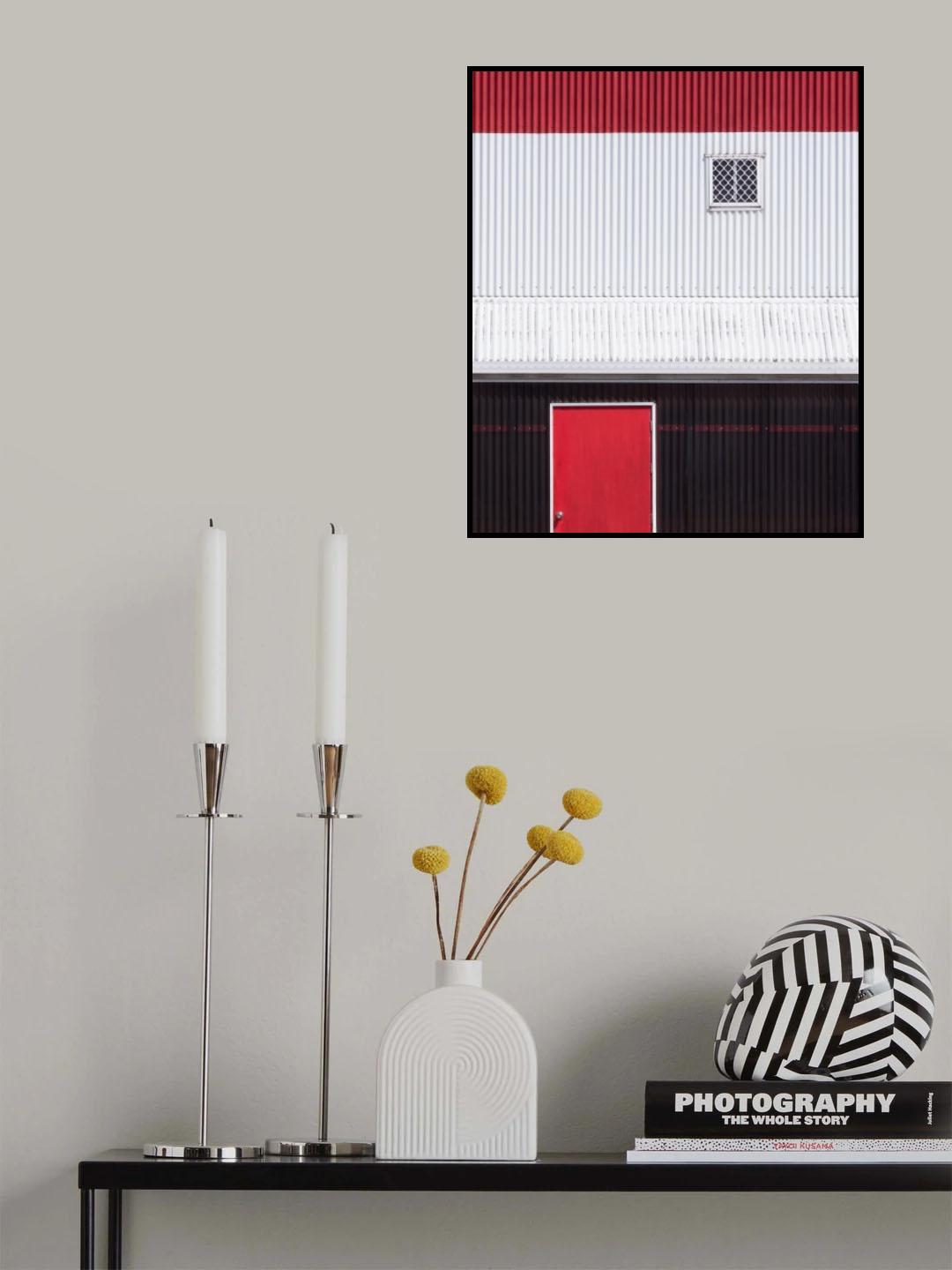Red White Black Poster och Canvastavla