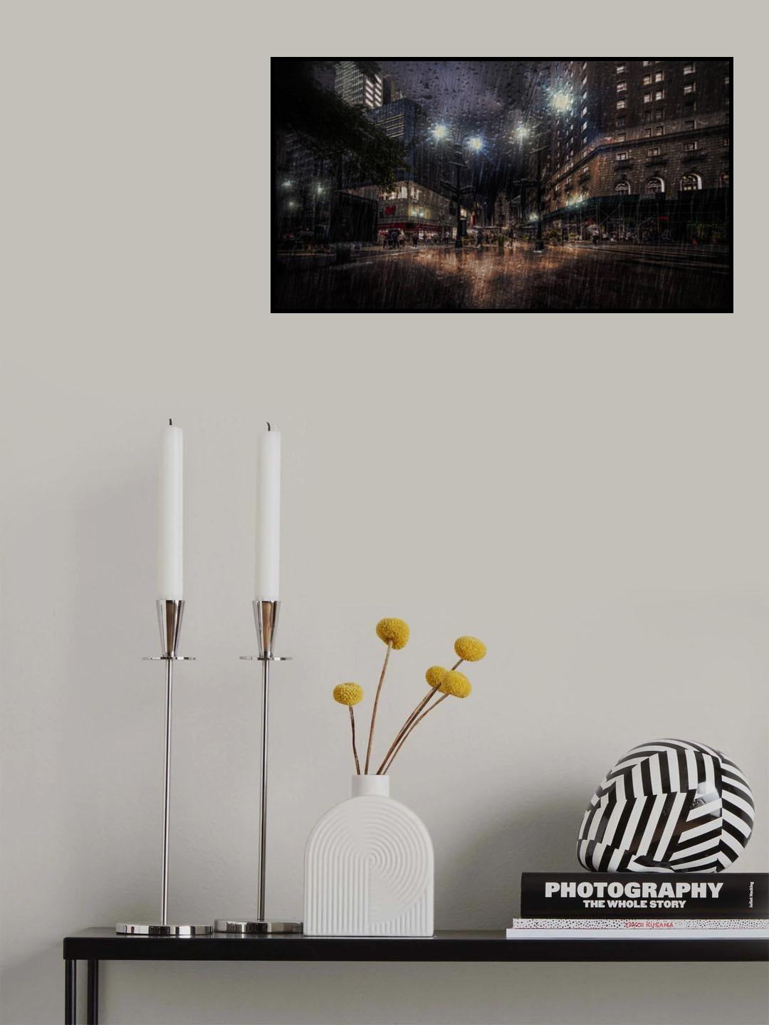 Gotham - Rainy Night Poster och Canvastavla