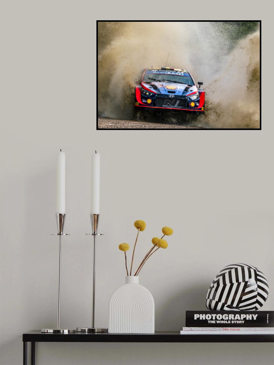 Hyundai WRC Rally Car Poster och Canvastavla