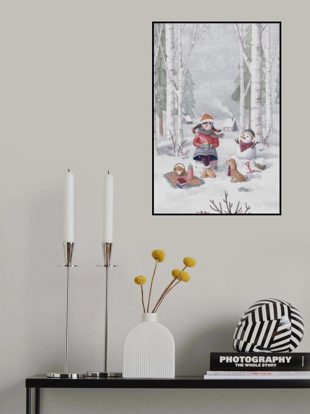 Winter Girl Poster och Canvastavla