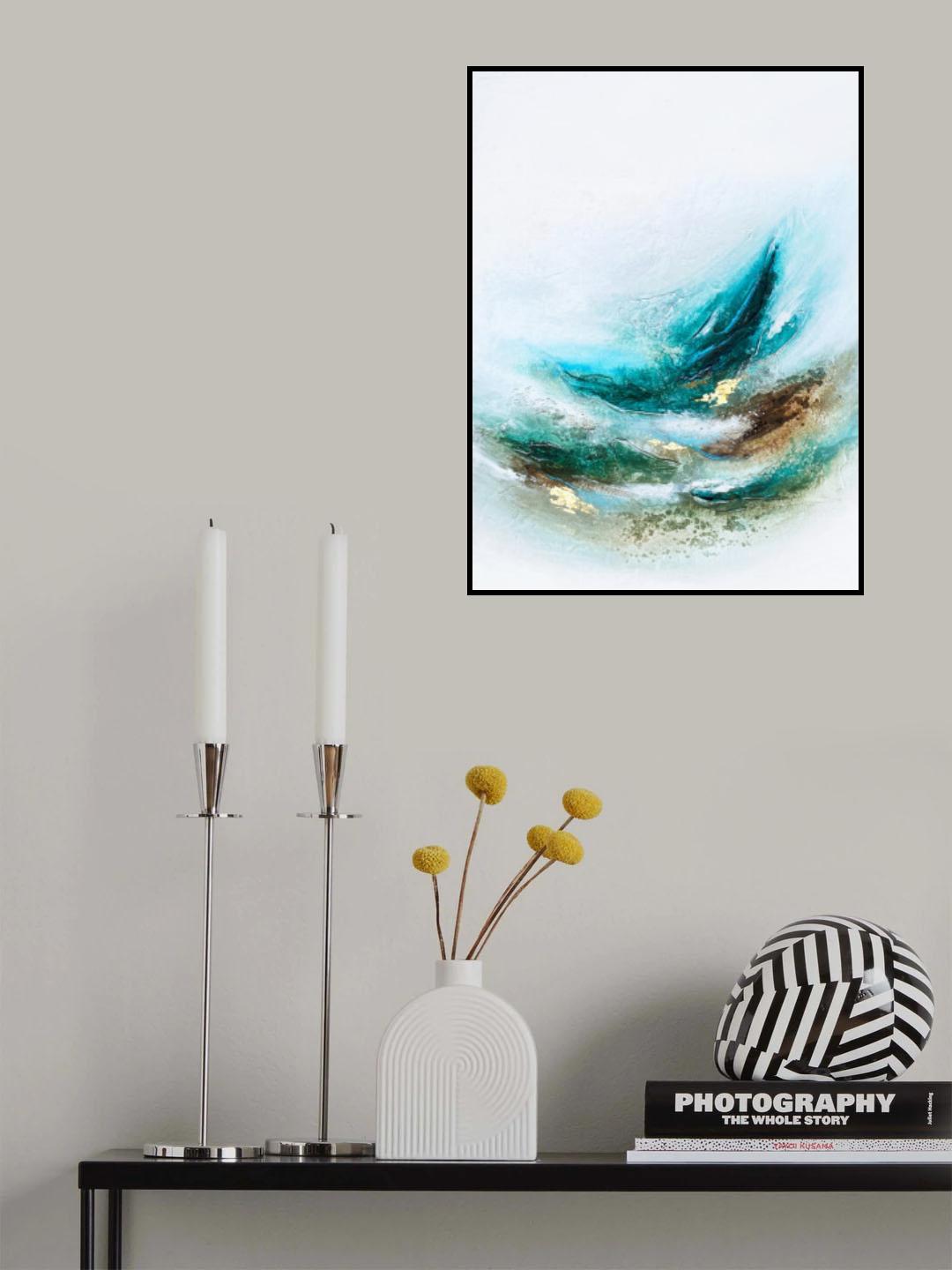 Waves Into the Trees Poster och Canvastavla