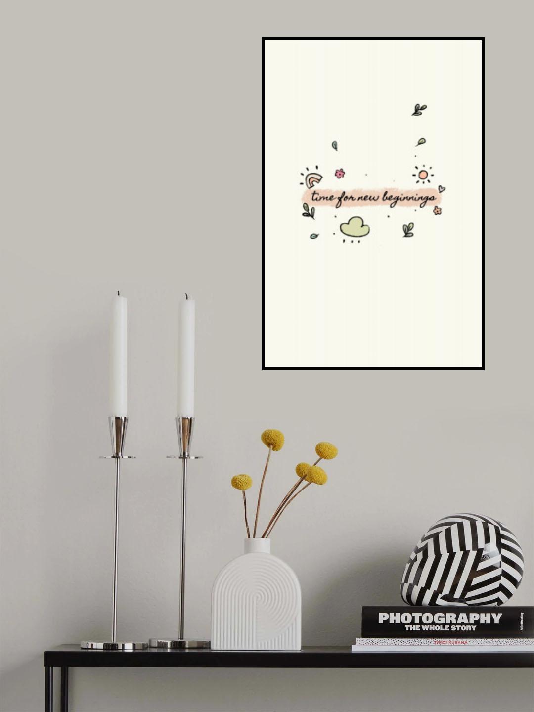 New year new beginning Poster och Canvastavla