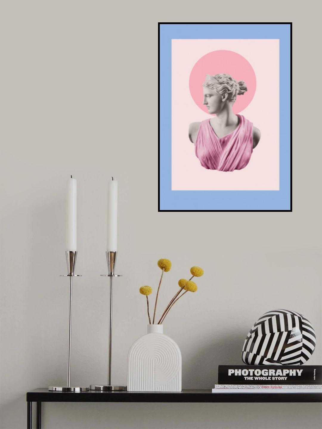 Artemispowderbluepink Ratioiso Poster och Canvastavla