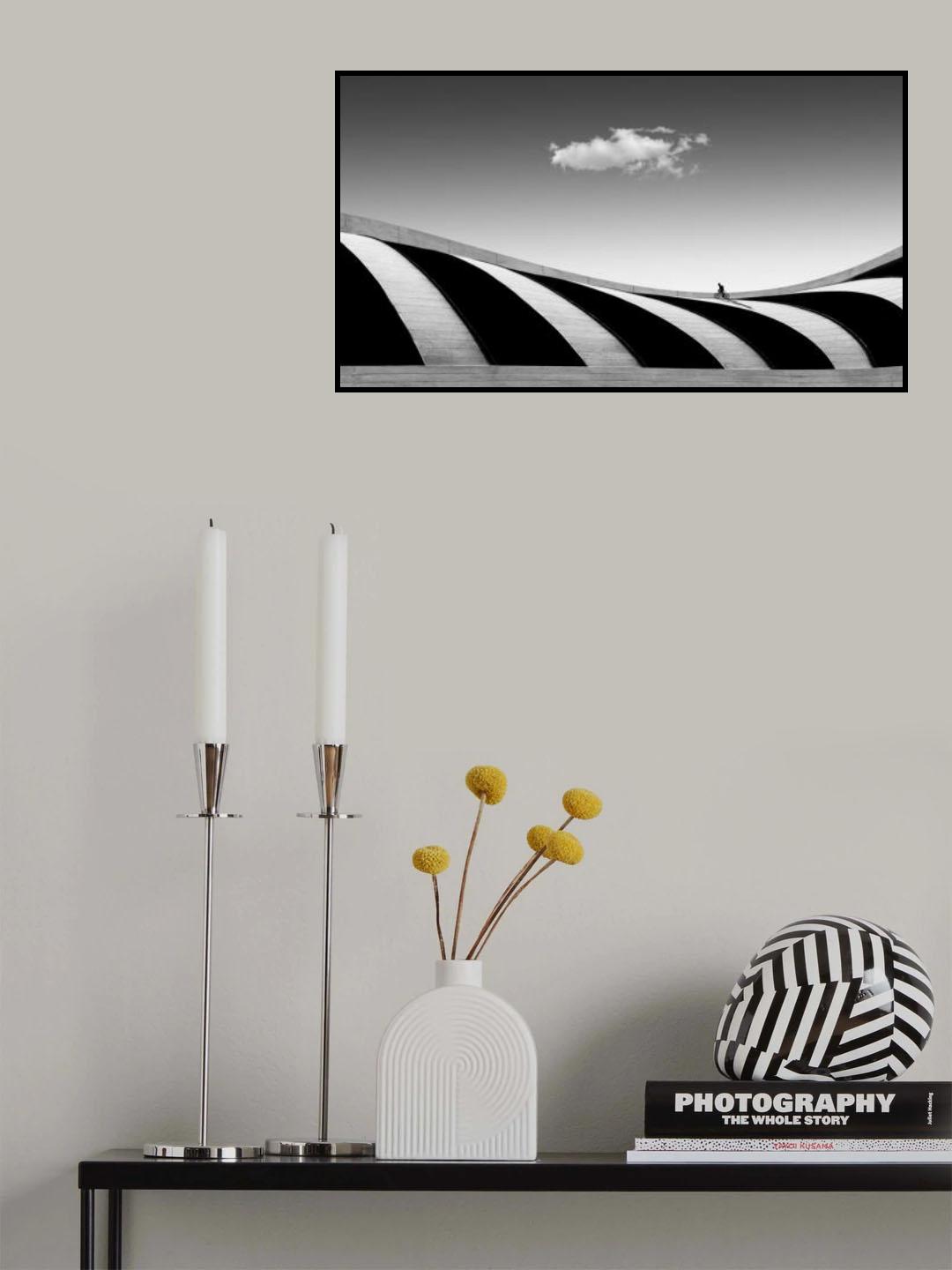 cycling alone Poster och Canvastavla