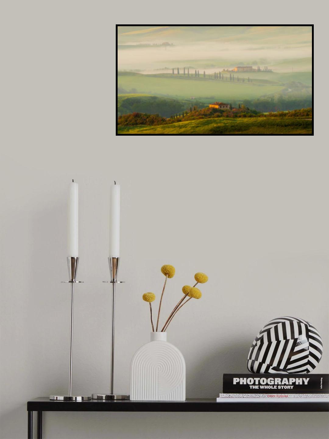 Tuscany Morning Poster och Canvastavla