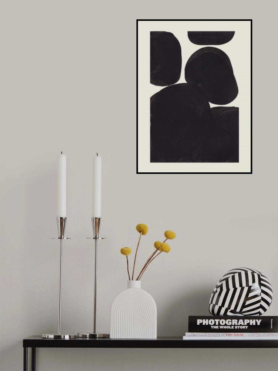 Ink Motif 34 Poster och Canvastavla