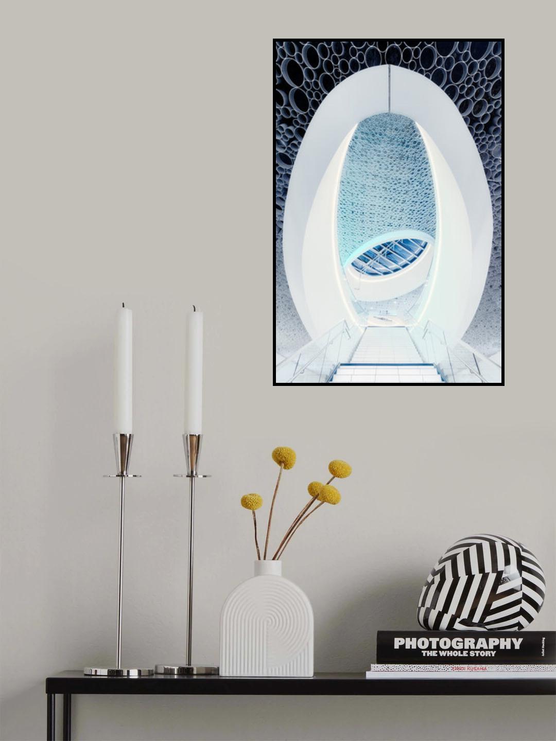Futuristic architecture Poster och Canvastavla