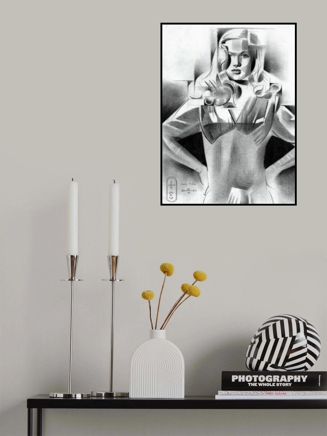 Sans Titre 28 06 23 (veronica Lake) Poster och Canvastavla