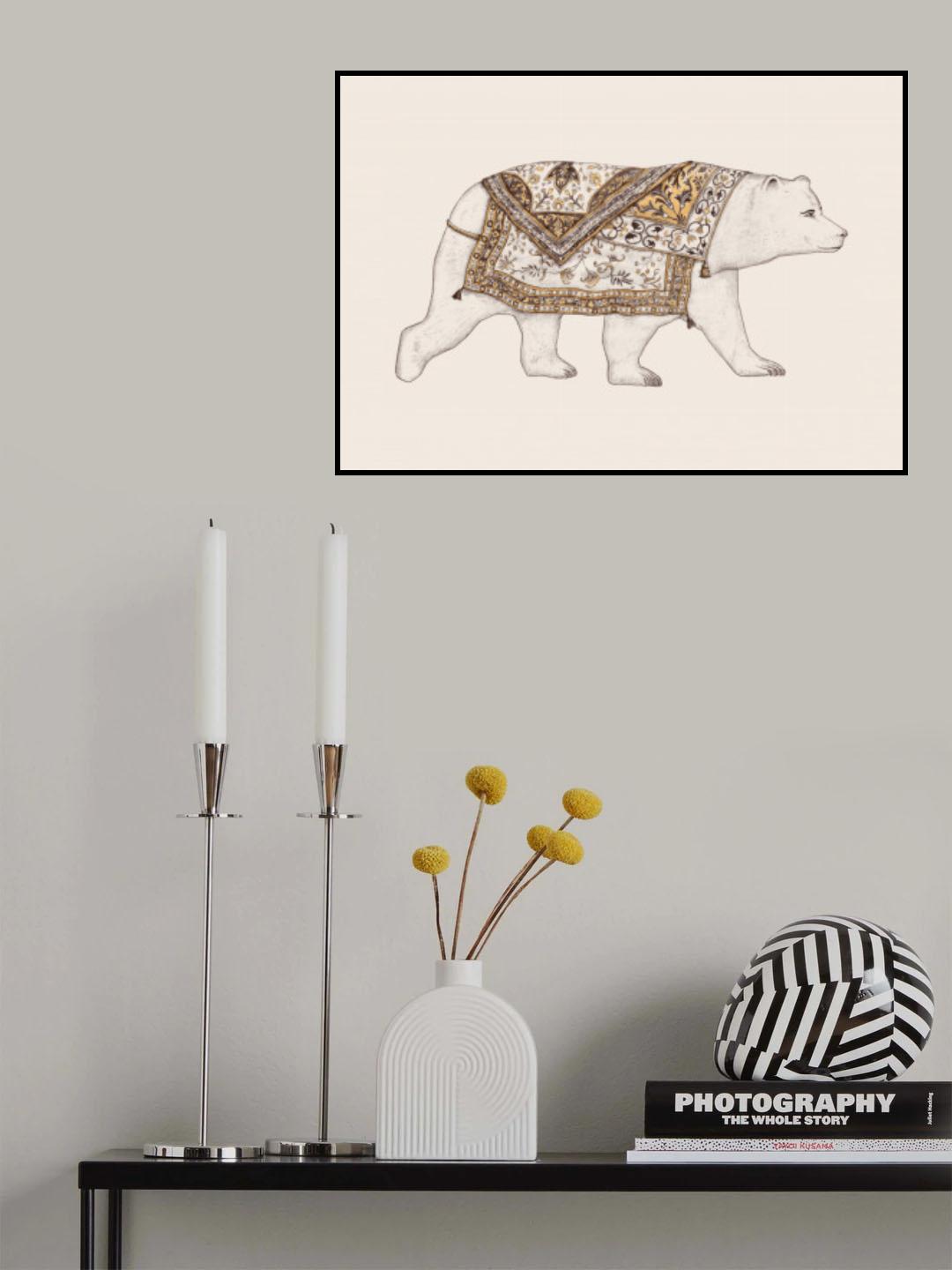 Ours Blanc Poster och Canvastavla