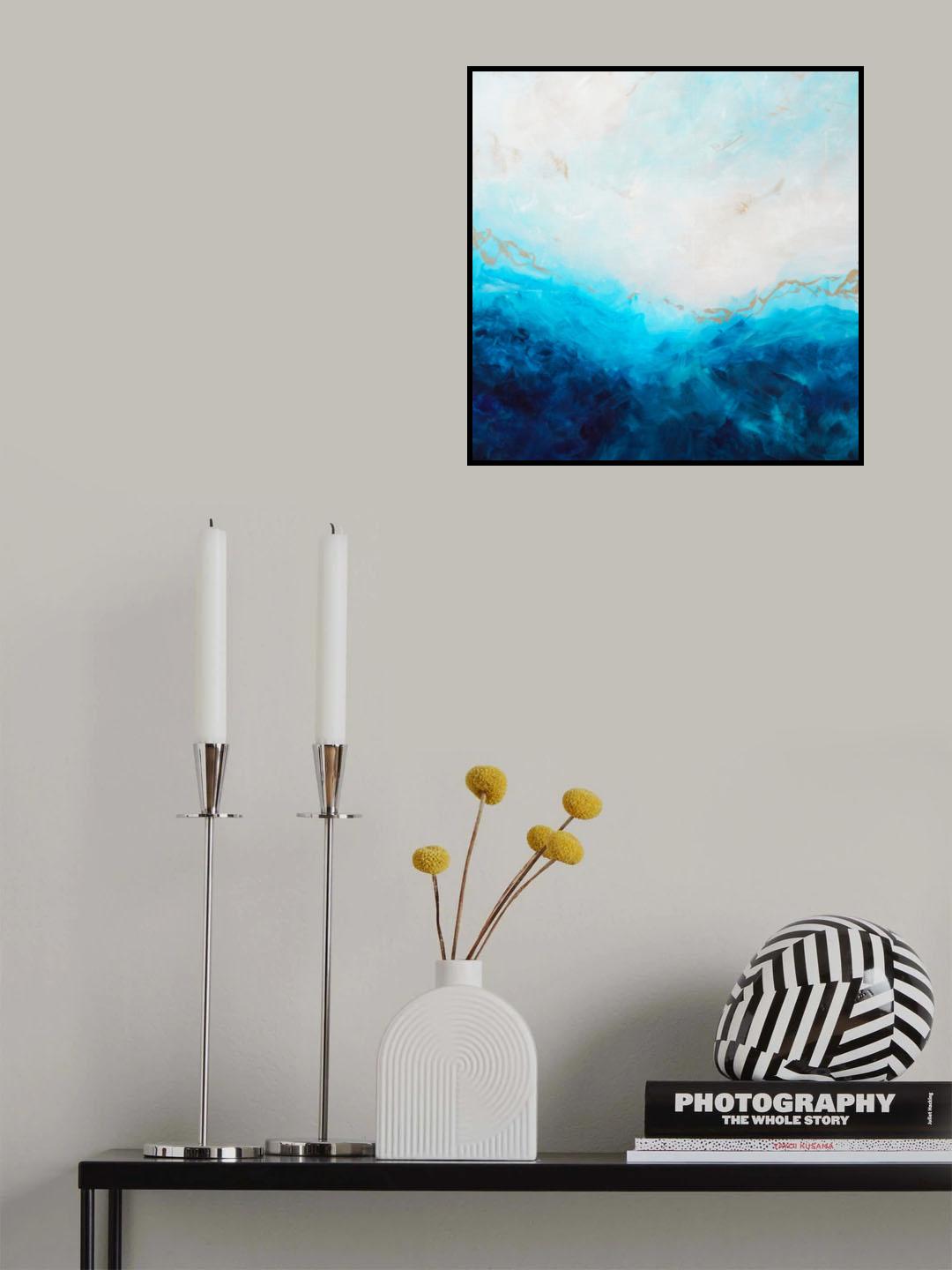 Blue Sea, golden Sunlight 1 Poster och Canvastavla