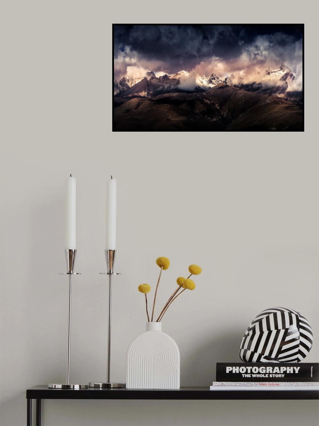 Tibet snow mountain 《格聂奇境》 Poster och Canvastavla