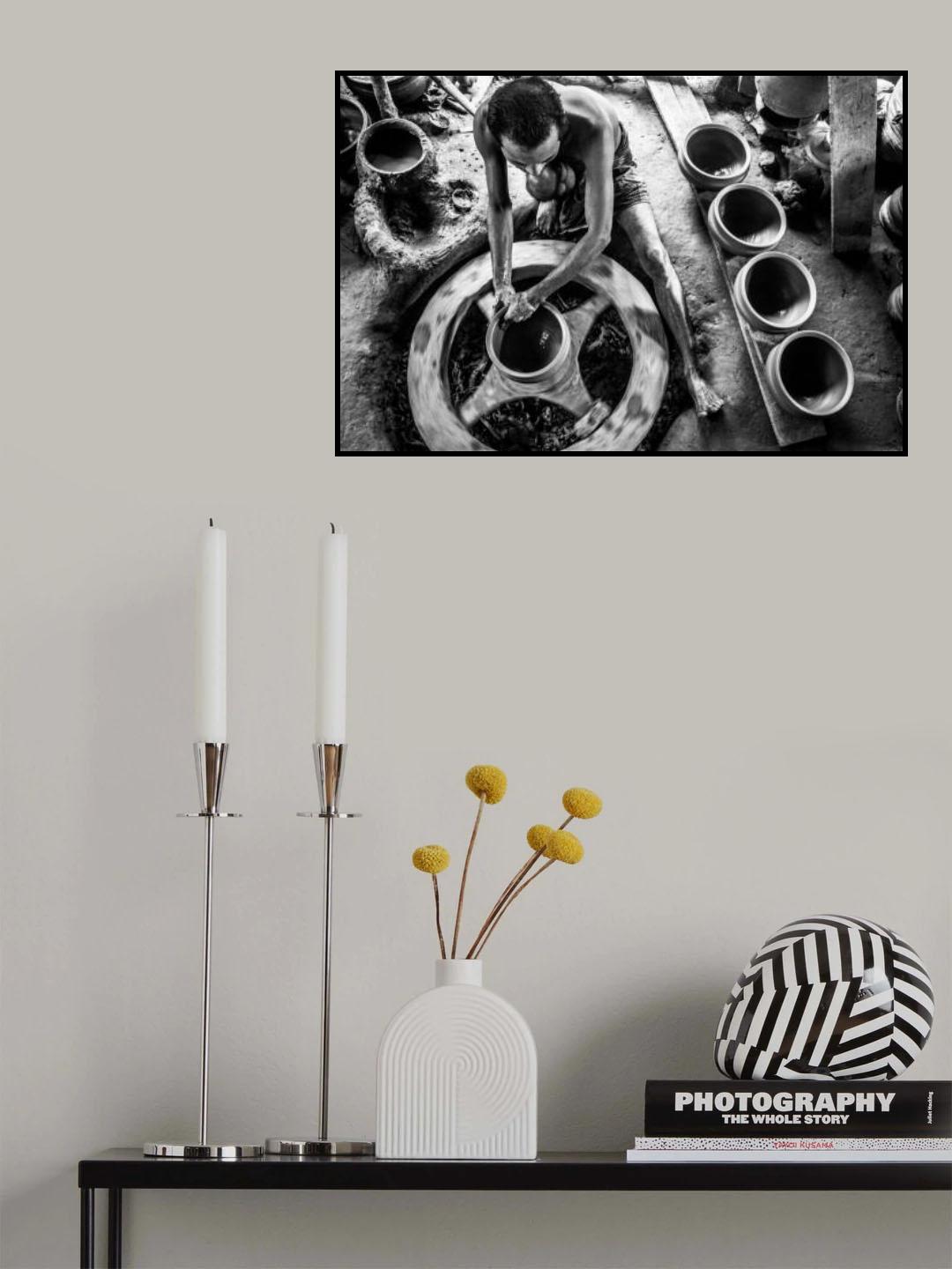 A Pottery Maker Poster och Canvastavla
