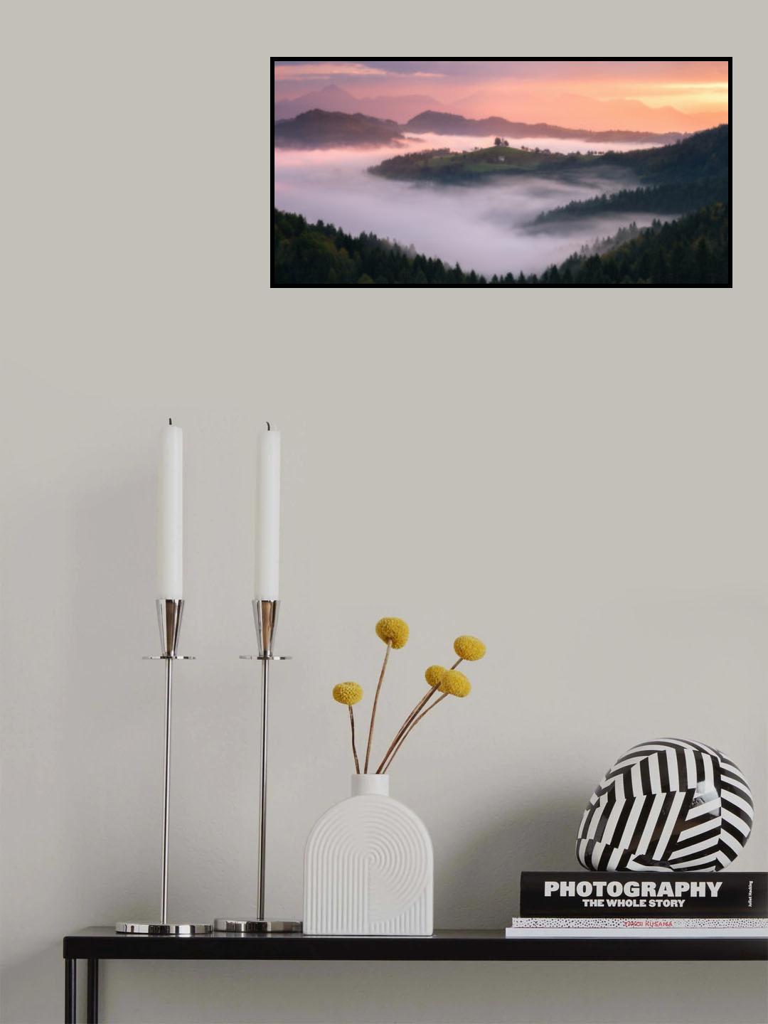 Above The Clouds In Slovenia Poster och Canvastavla
