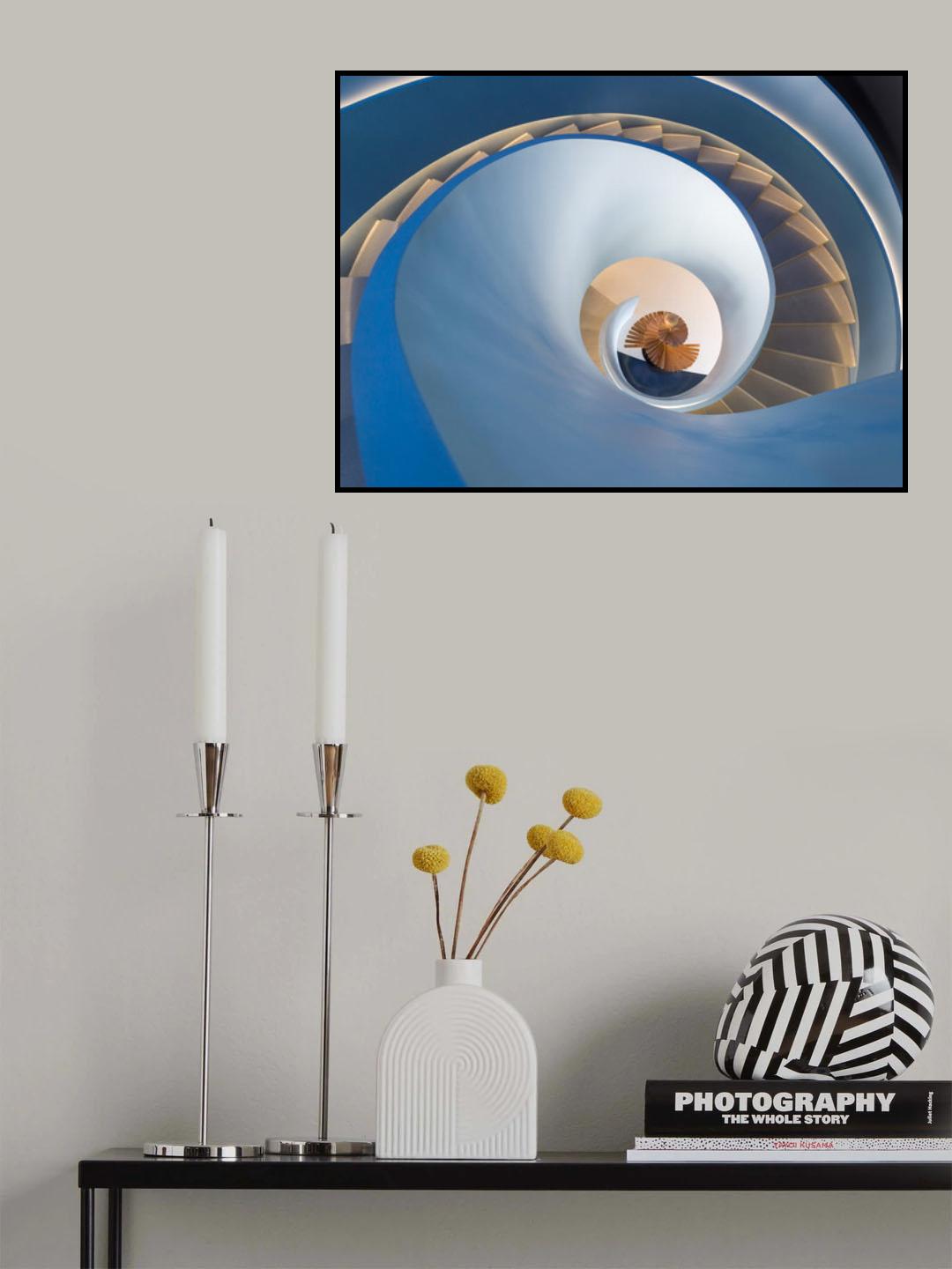 Spiral staircase Poster och Canvastavla