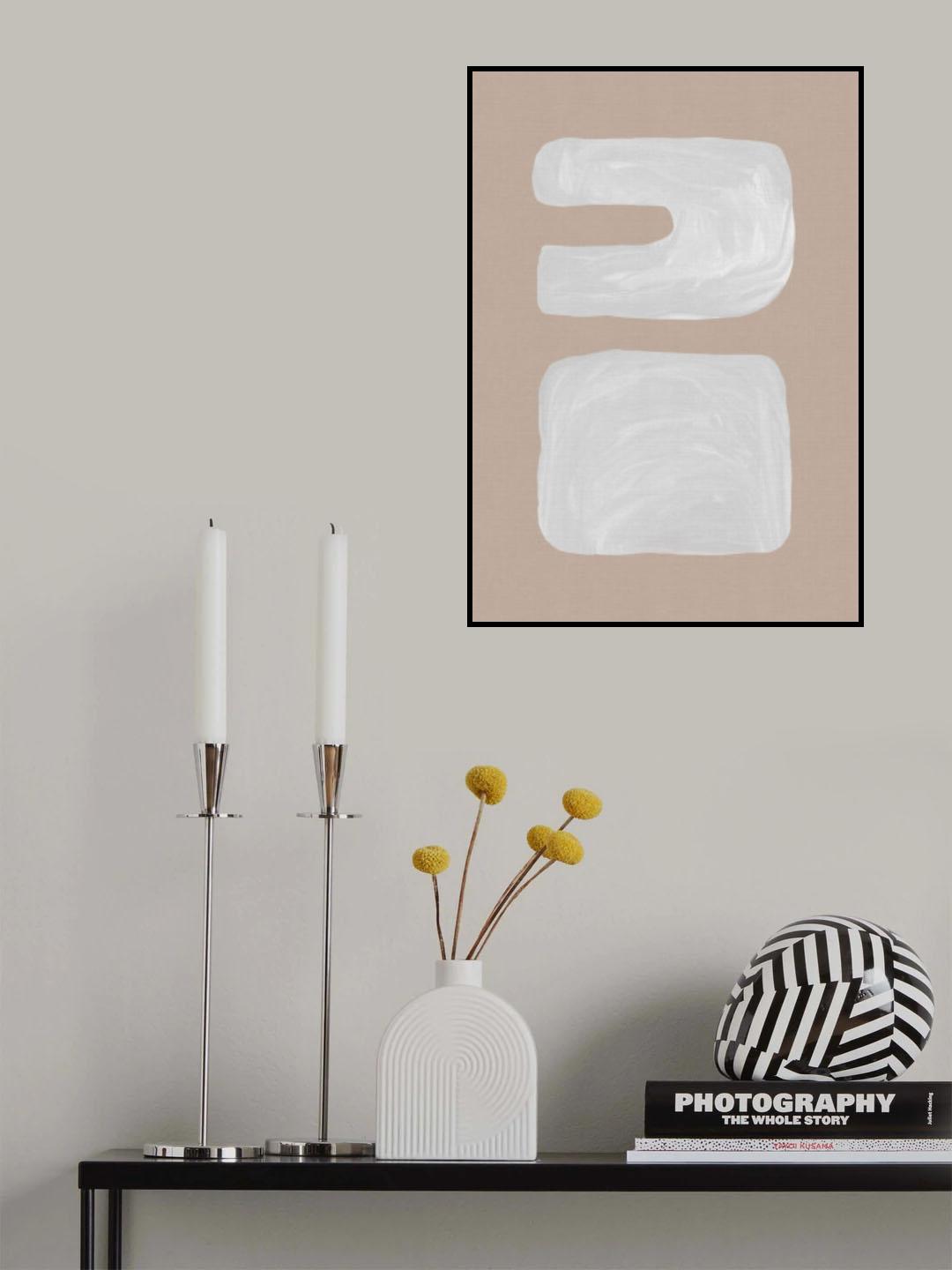 Mid Century Brown III Poster och Canvastavla
