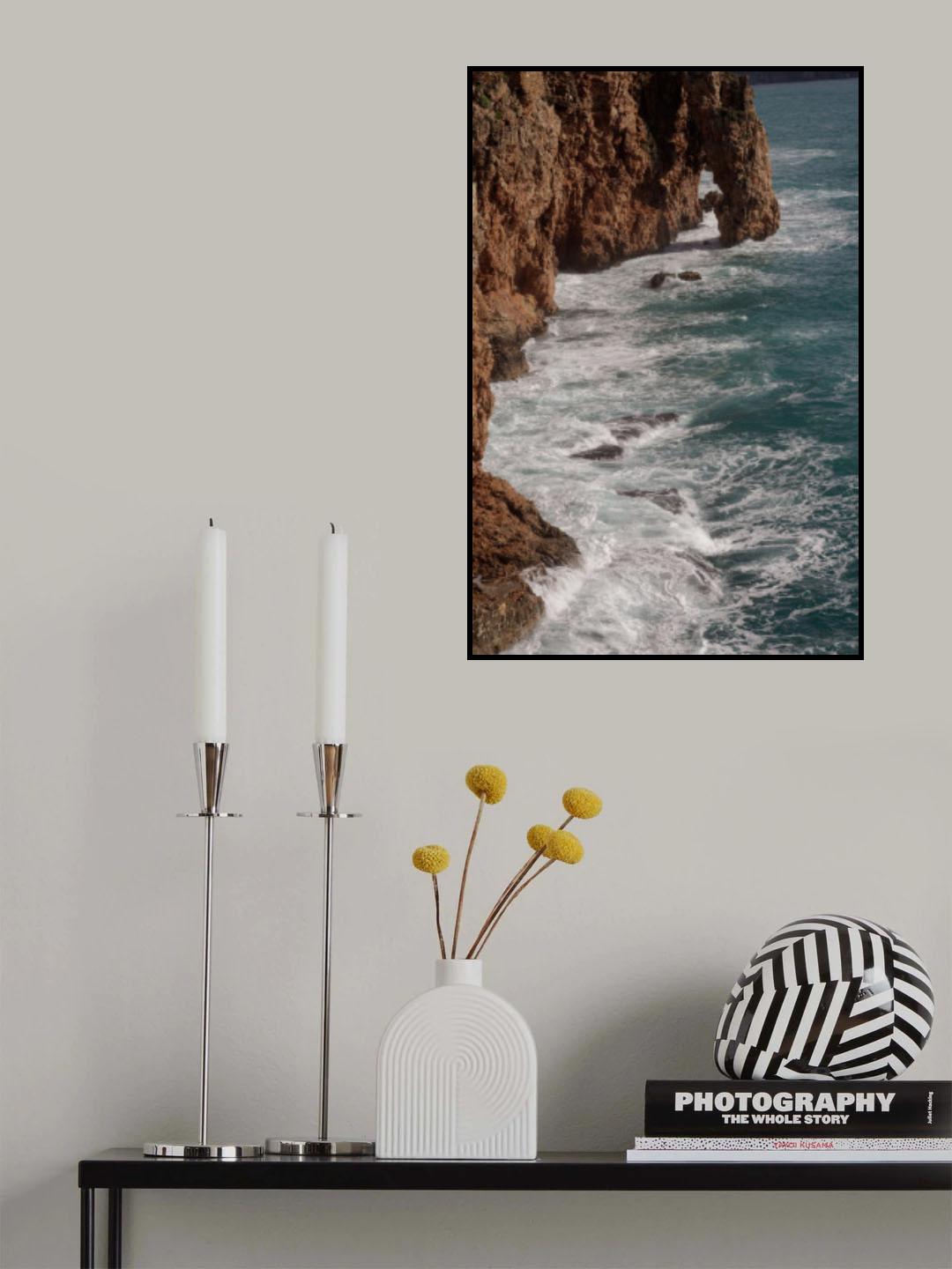 sea waves and rocks Poster och Canvastavla
