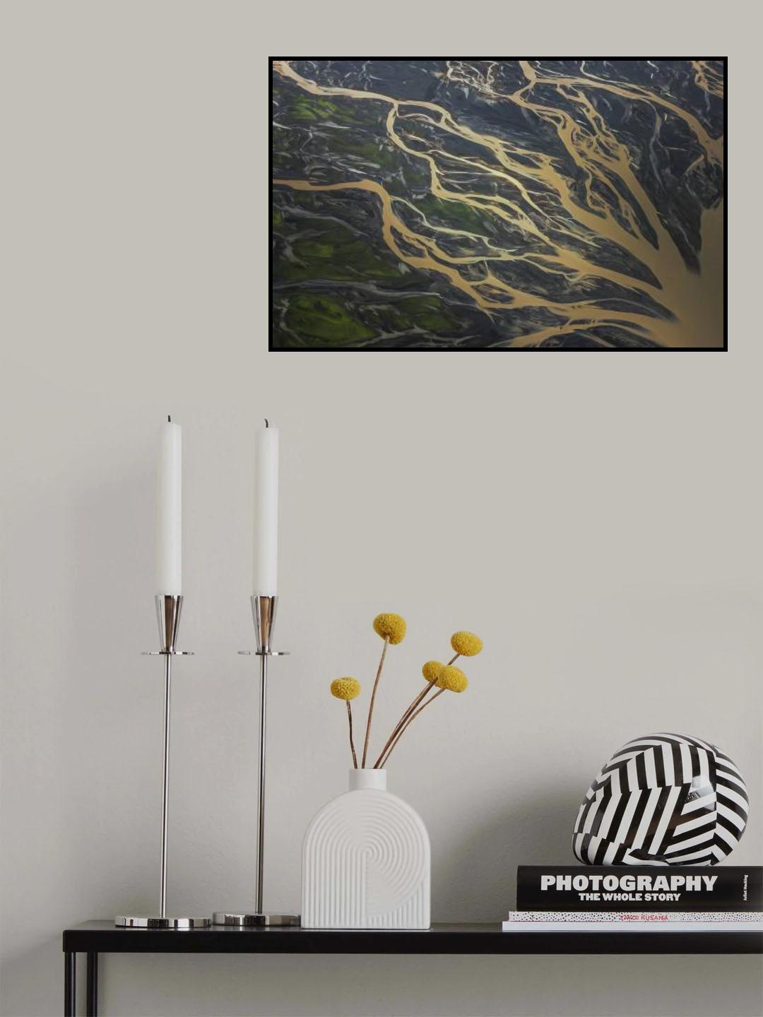 Iceland Riverbed Poster och Canvastavla