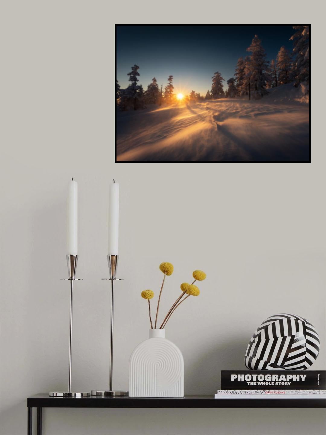 Burning Snow Storm Poster och Canvastavla