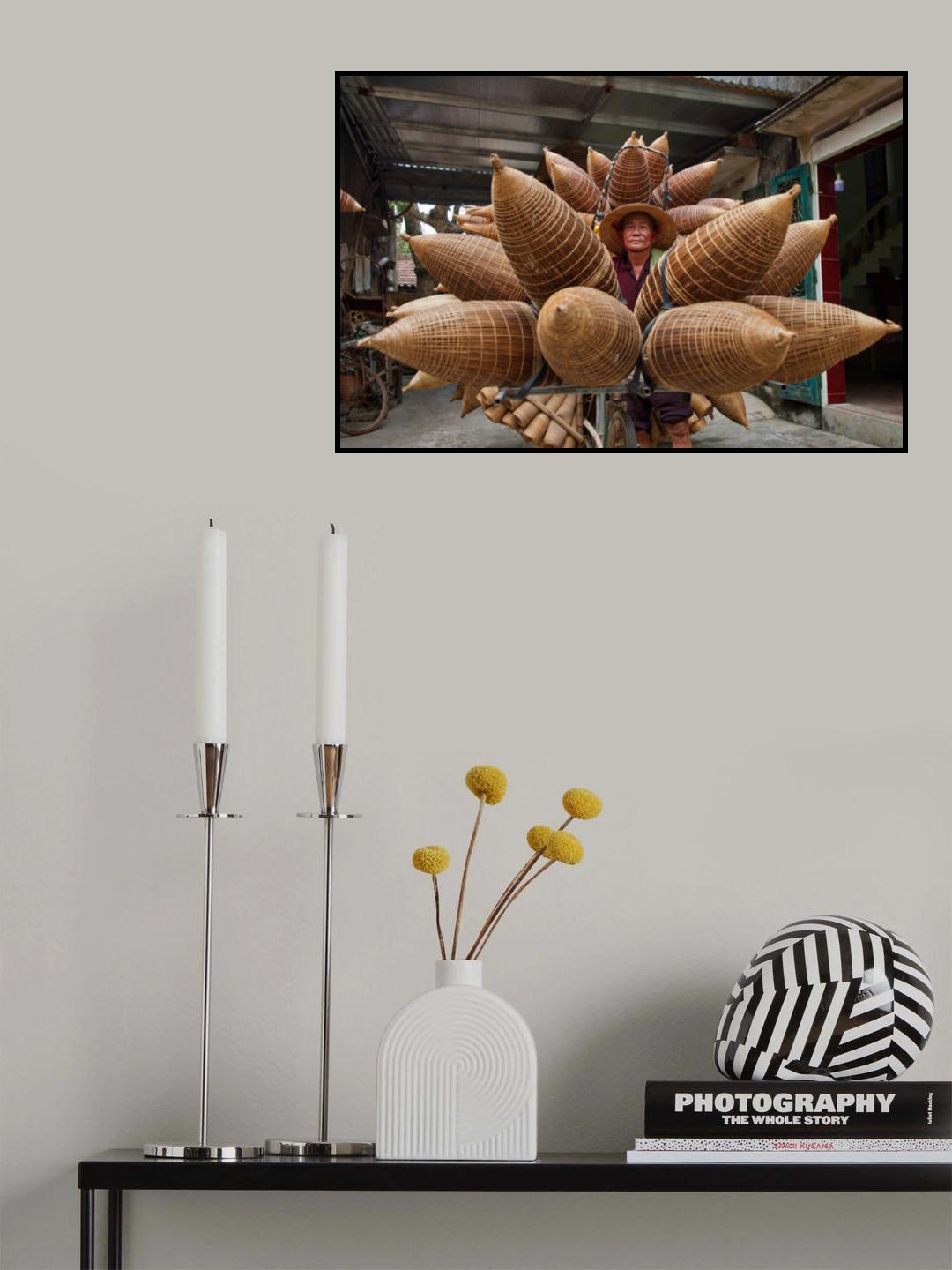 Bike of fishing tools Poster och Canvastavla