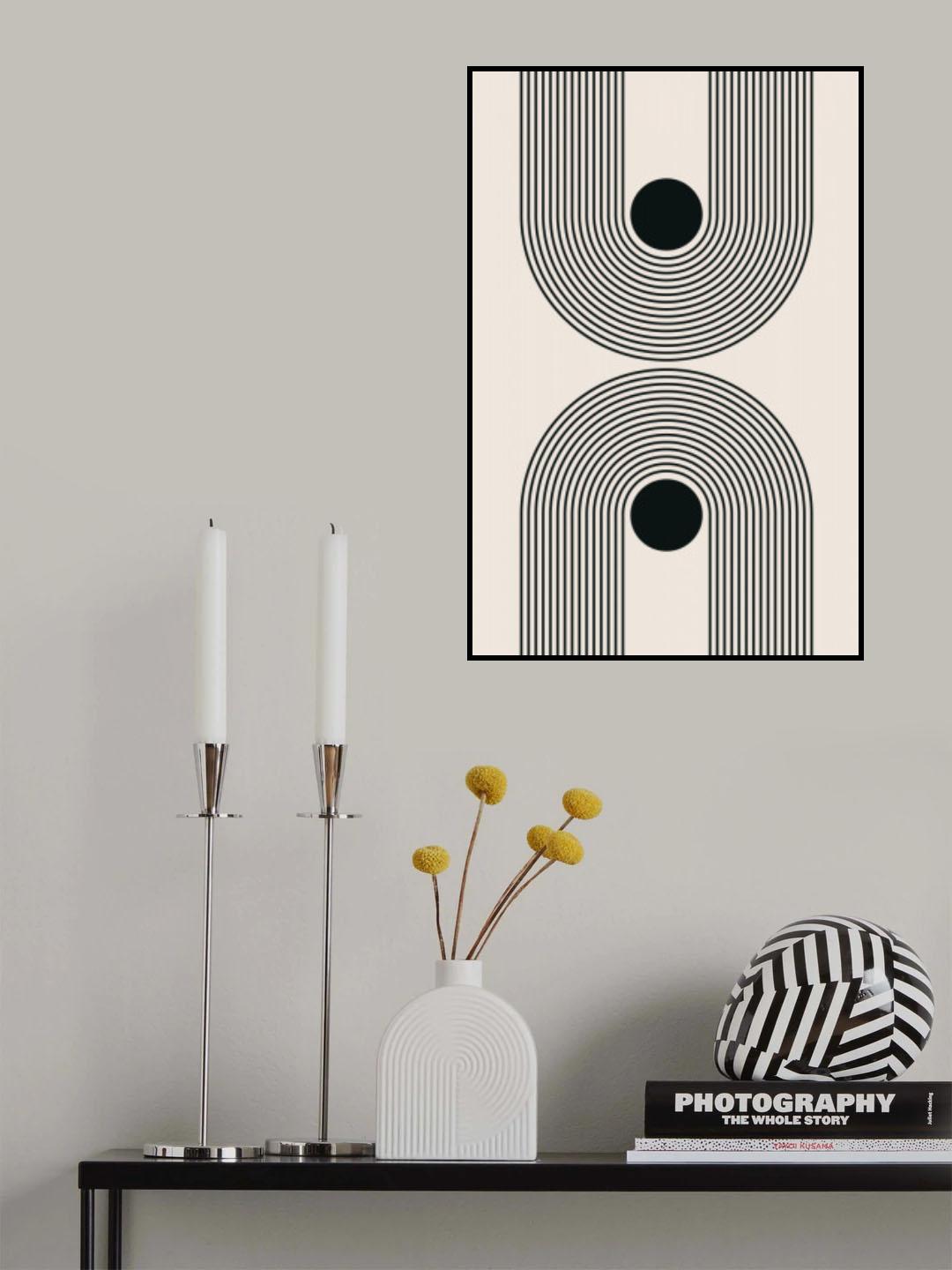 Black Boho Vibe Series #5 Poster och Canvastavla