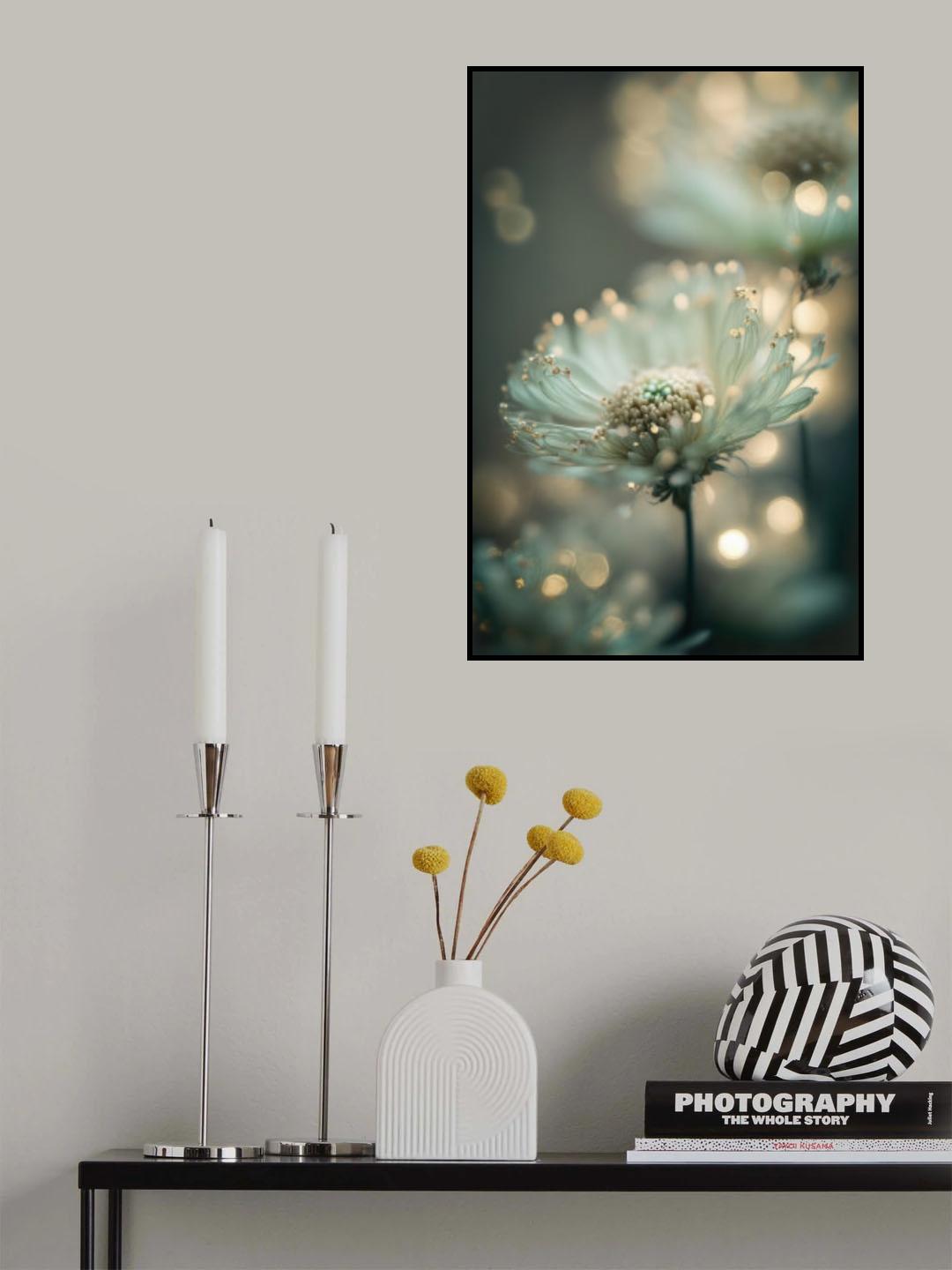 Mint Flower Poster och Canvastavla