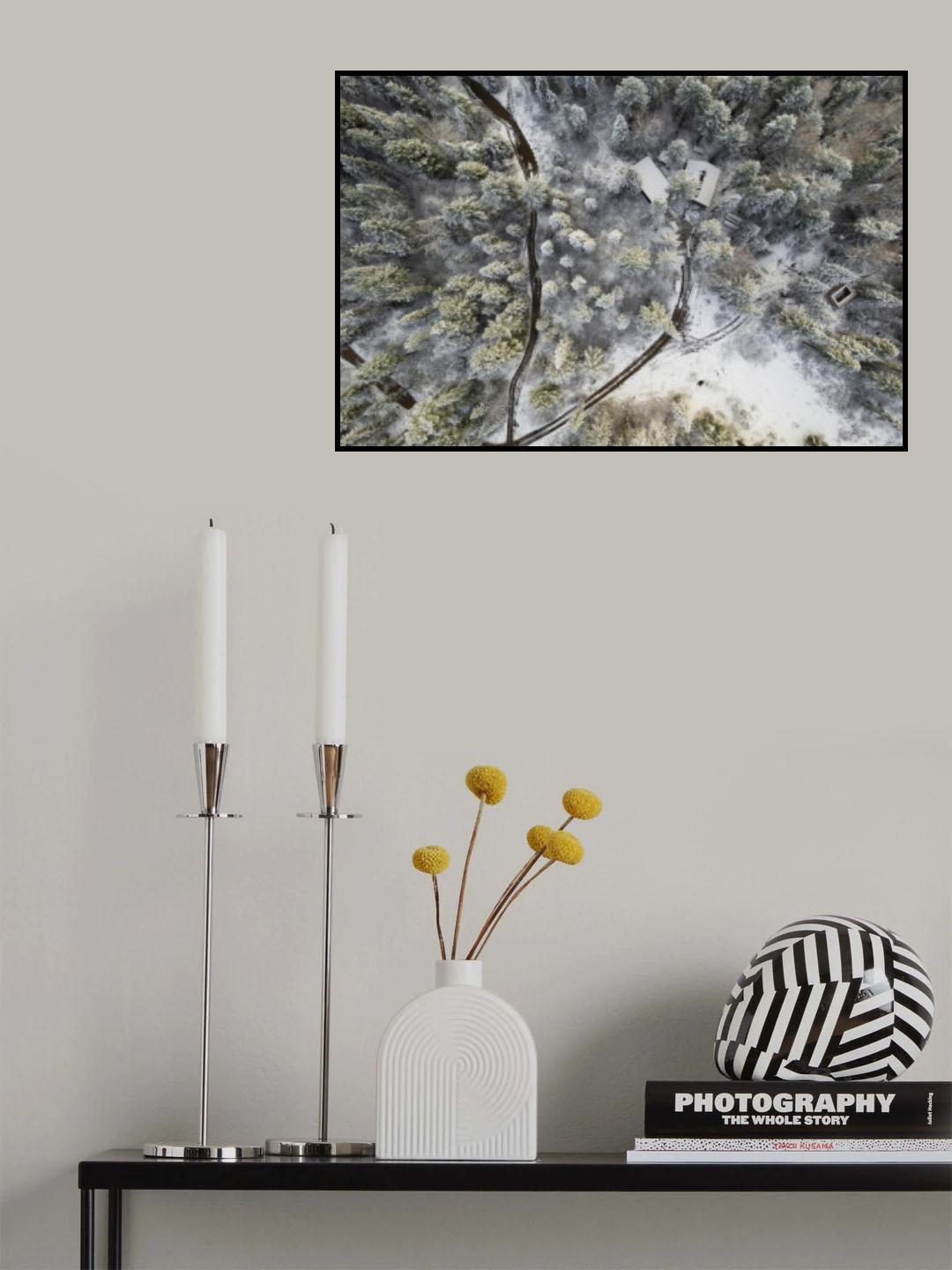 House in woods Poster och Canvastavla