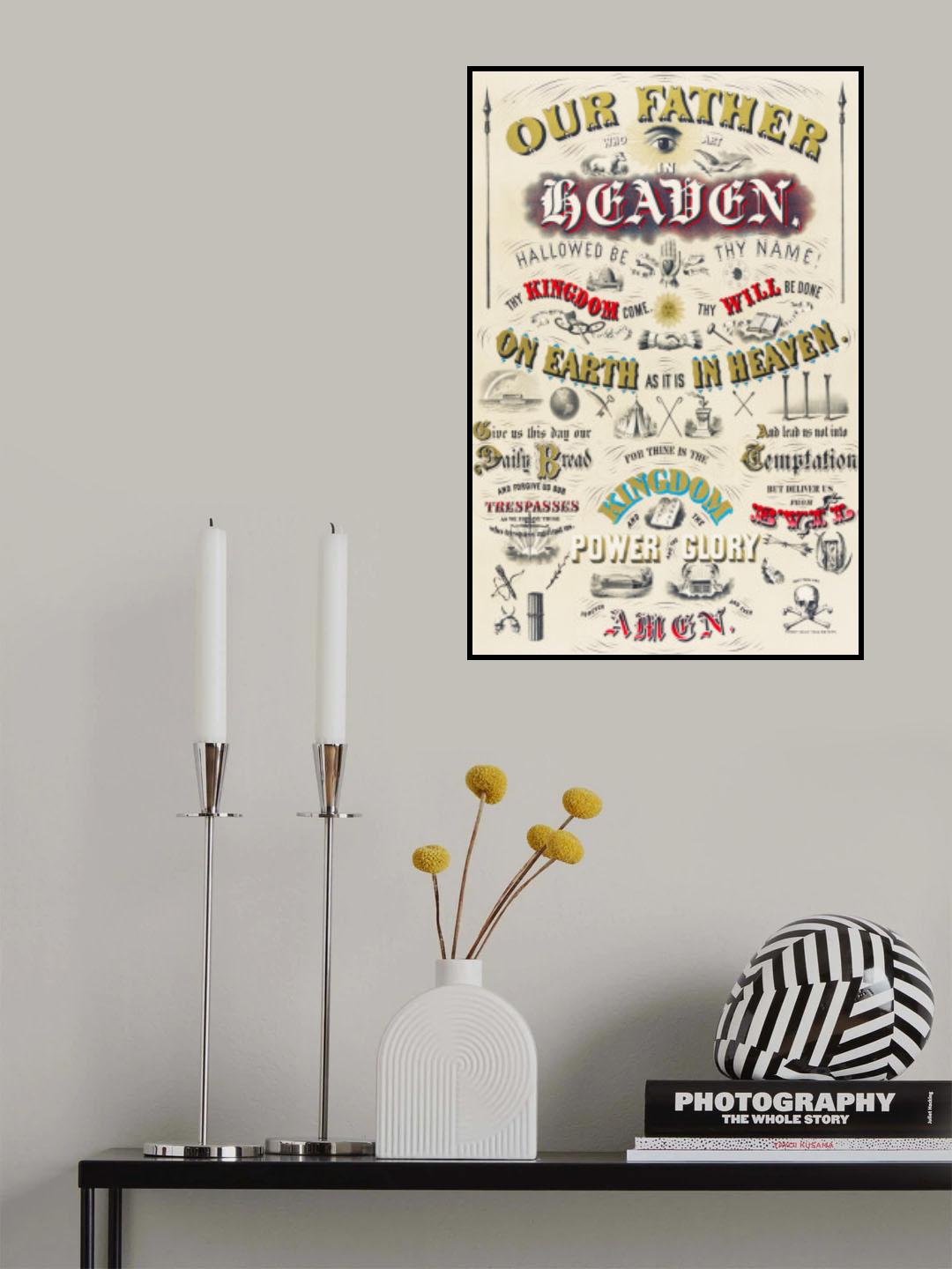 Our Father Who Art In Heaven Poster och Canvastavla