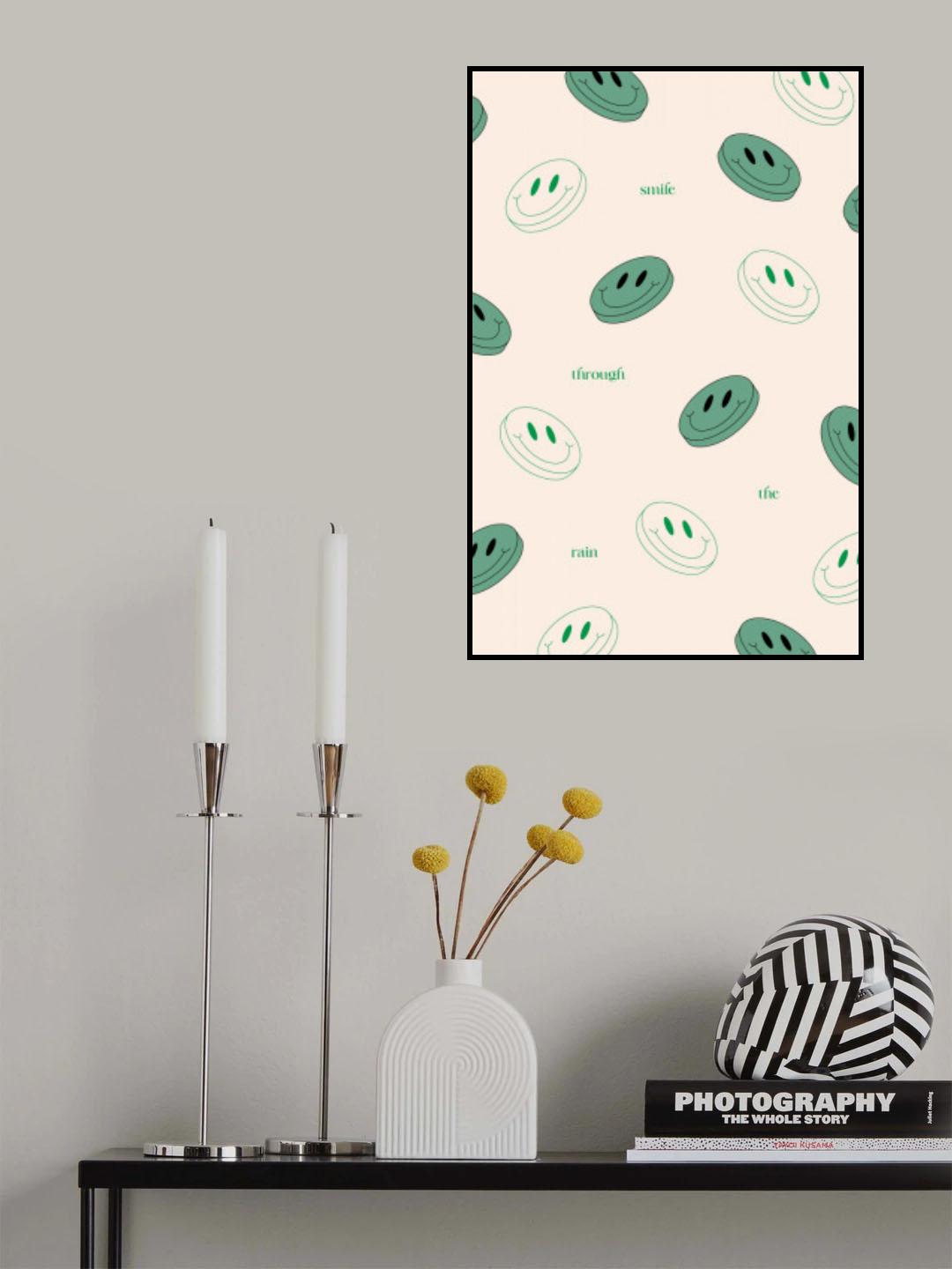 Smile Through The Rain Print Poster och Canvastavla