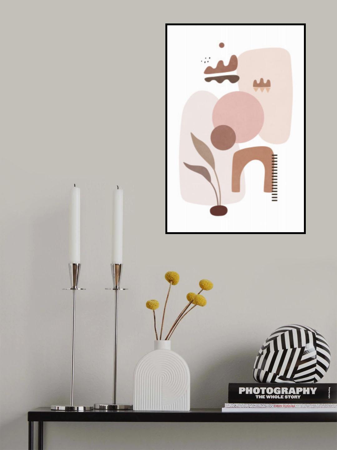 Tropical Villa Color and Shapes 23 Poster och Canvastavla