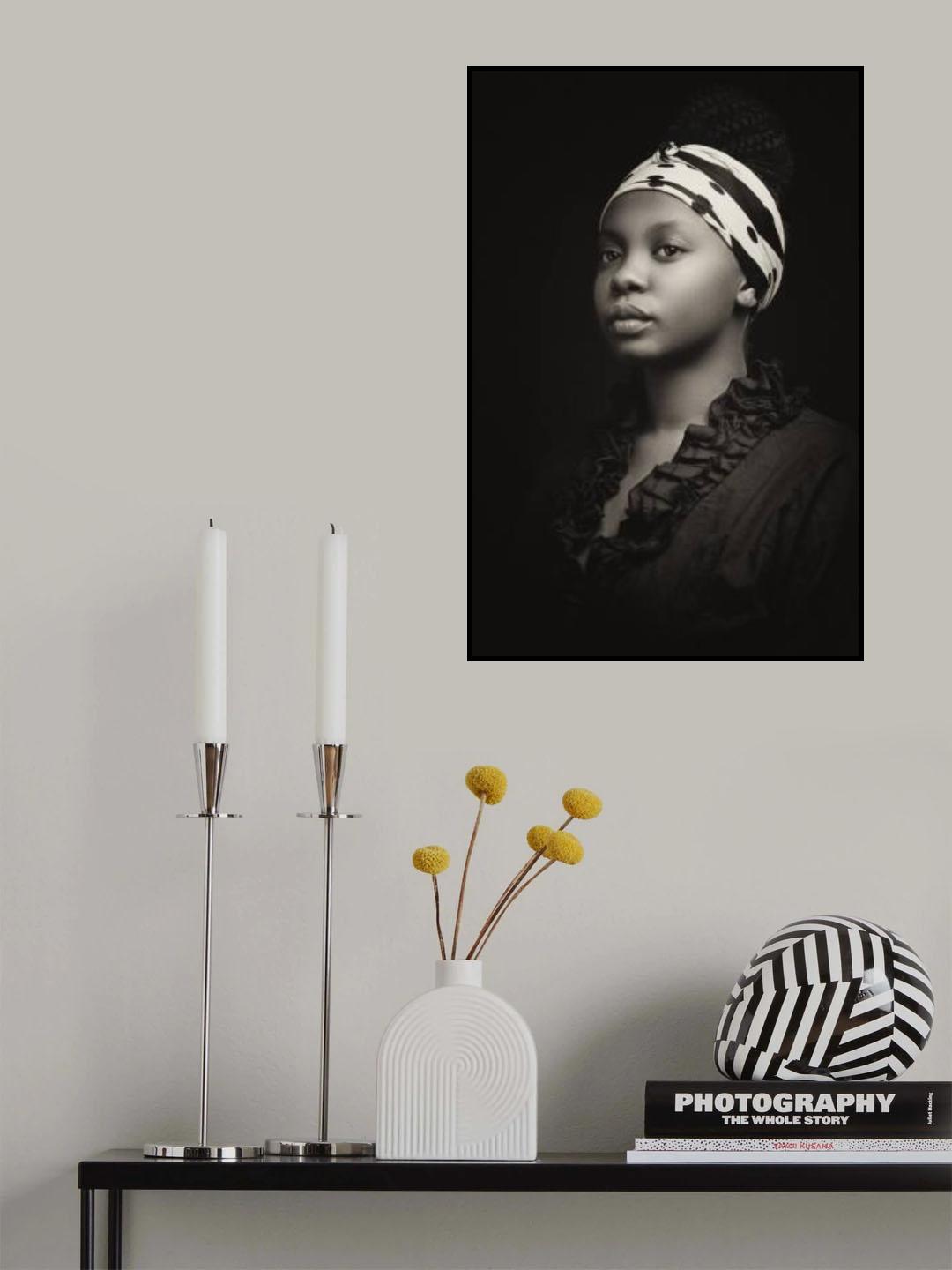 Monochrome Portrait Poster och Canvastavla