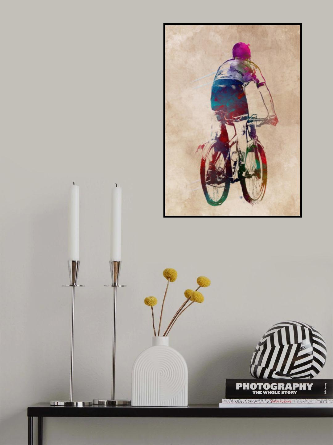 Cycling sport art 44 Poster och Canvastavla