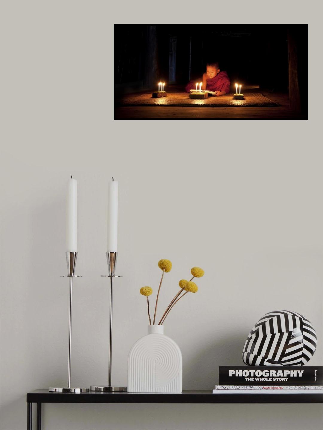 Night Reading Poster och Canvastavla