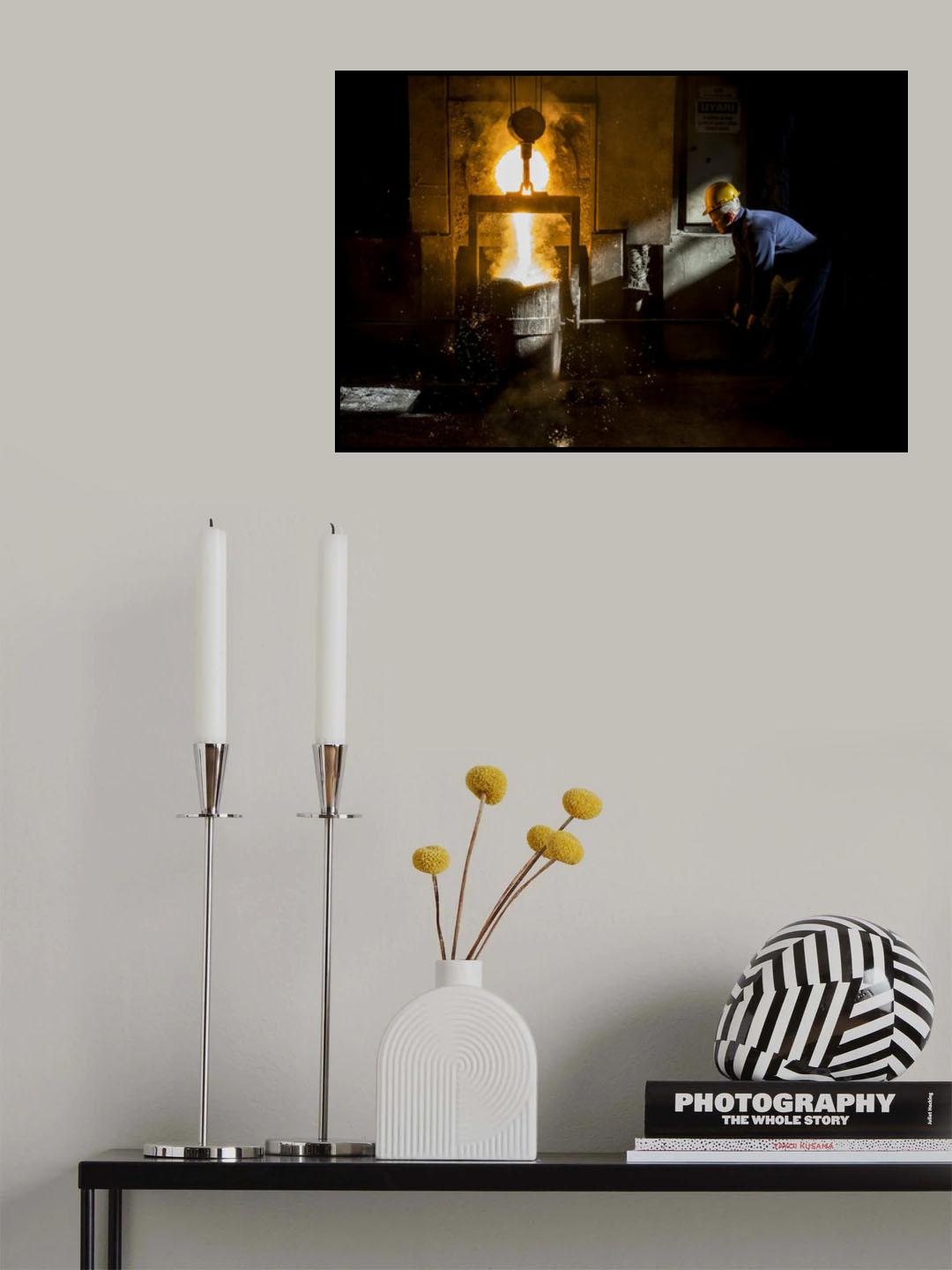 Fire man Poster och Canvastavla