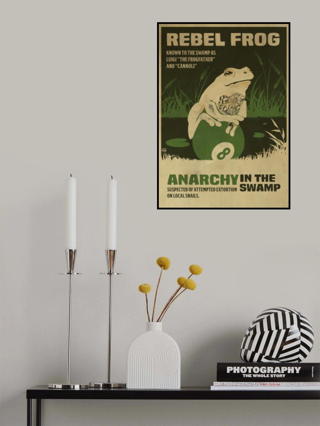 prisoner frog funny poster Poster och Canvastavla