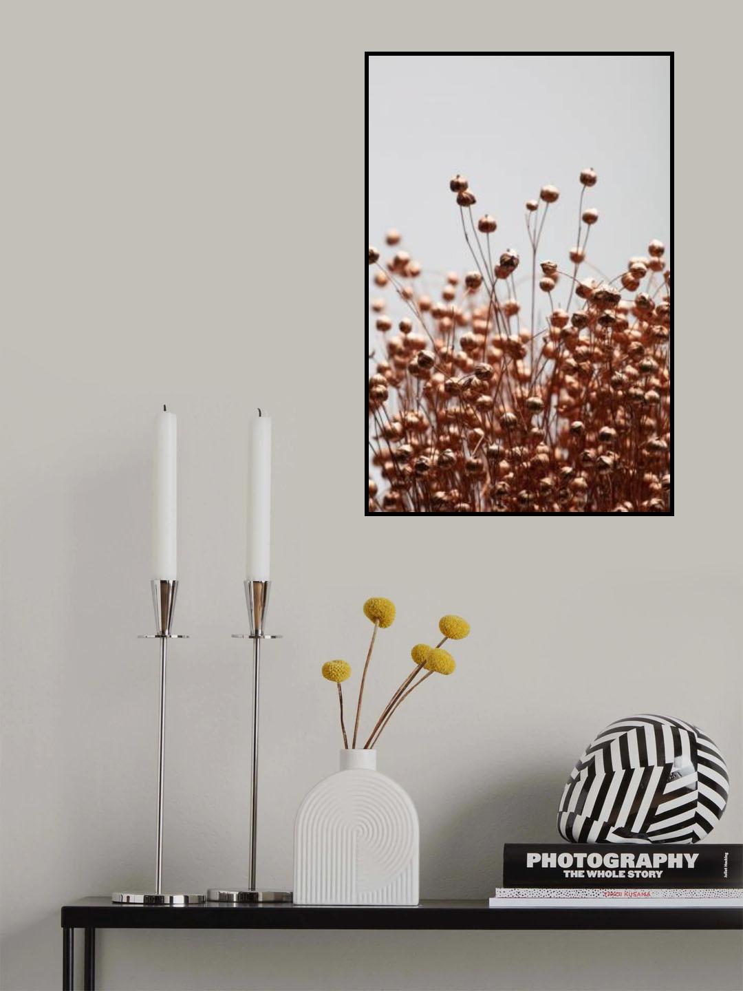 Dried Grass Copper 01 Poster och Canvastavla