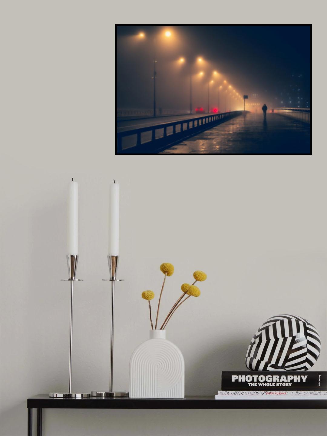 A foggy morning in London Poster och Canvastavla