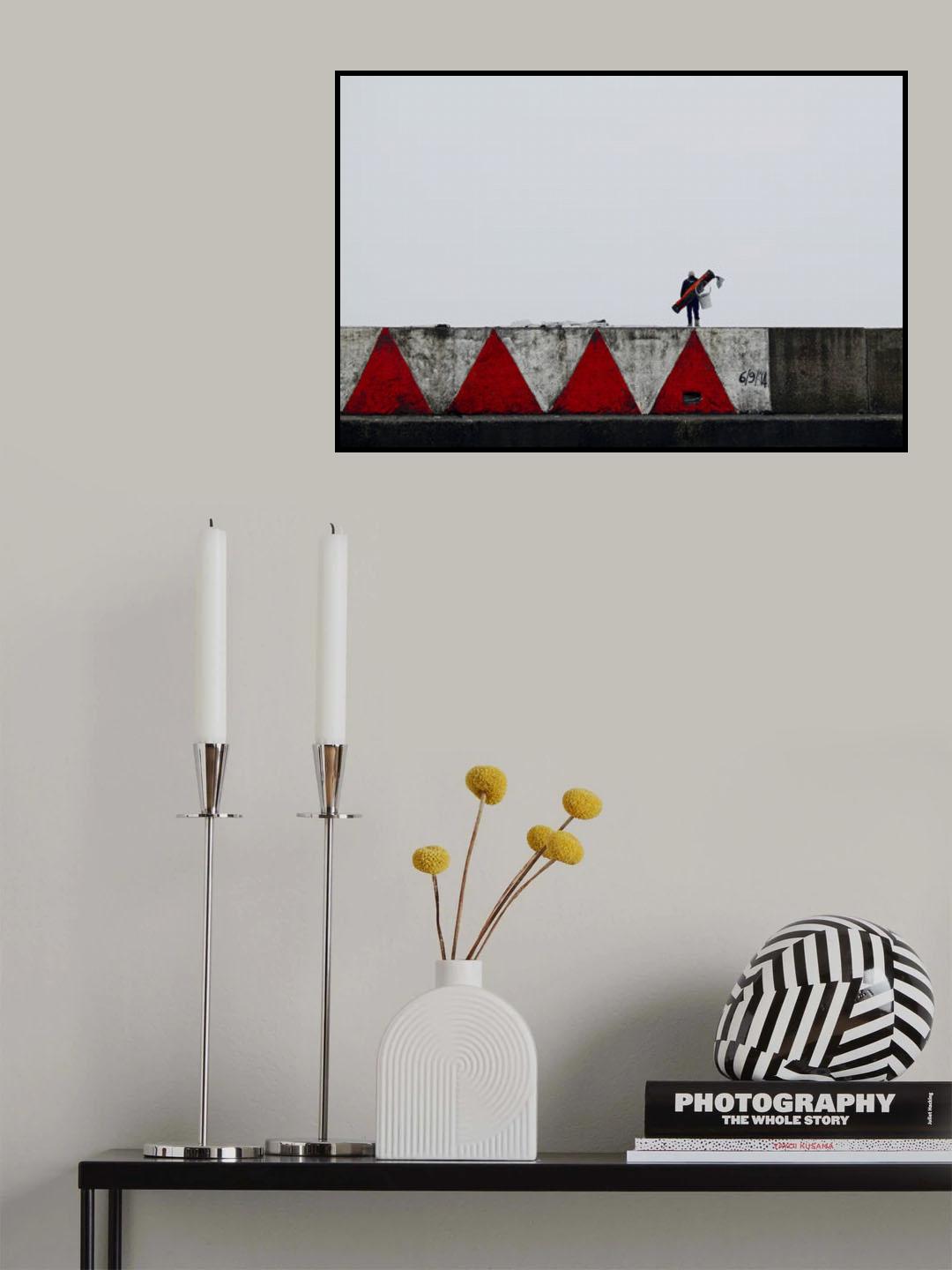 Red with red Poster och Canvastavla