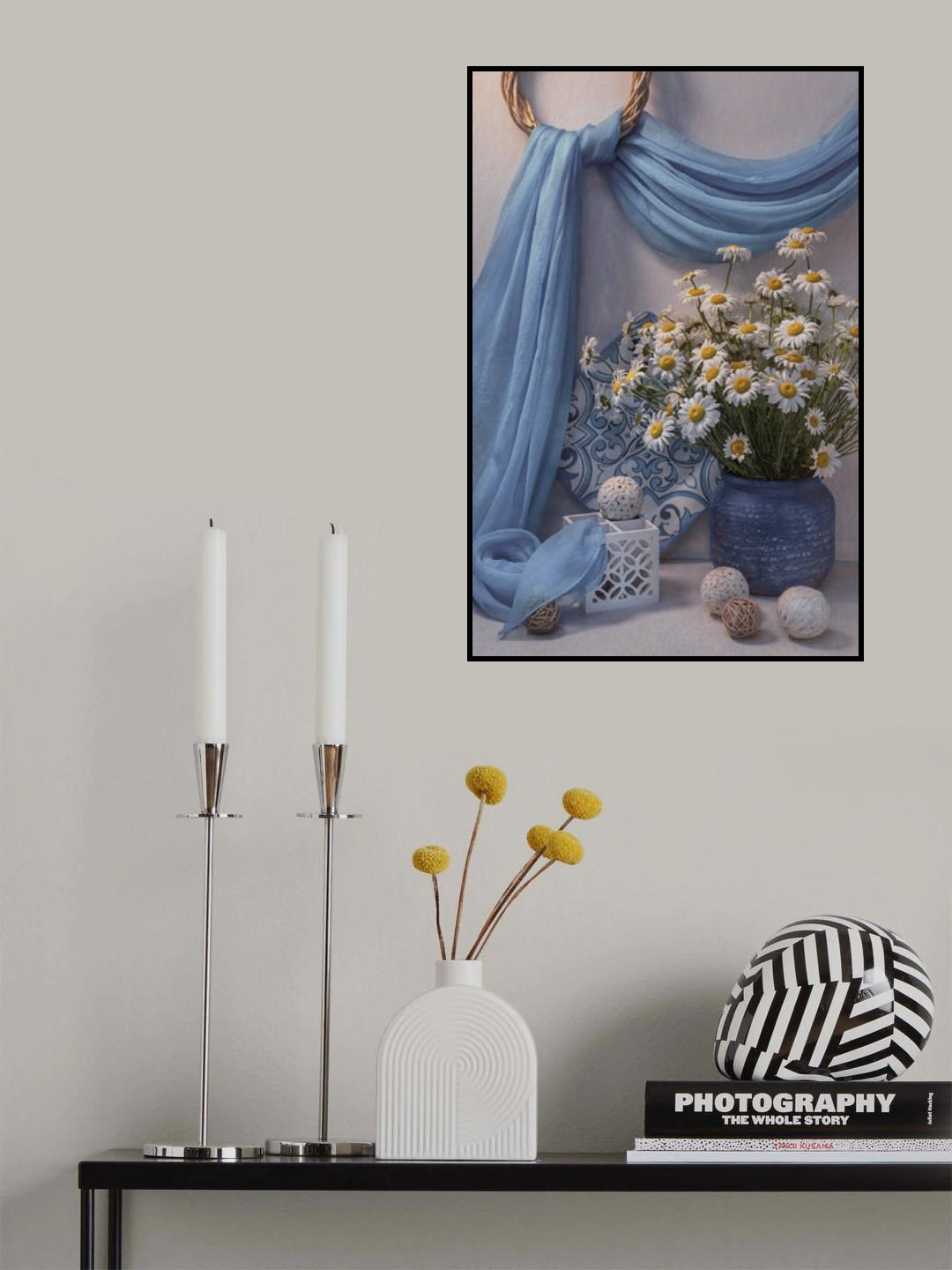Still Life with Camomiles Poster och Canvastavla