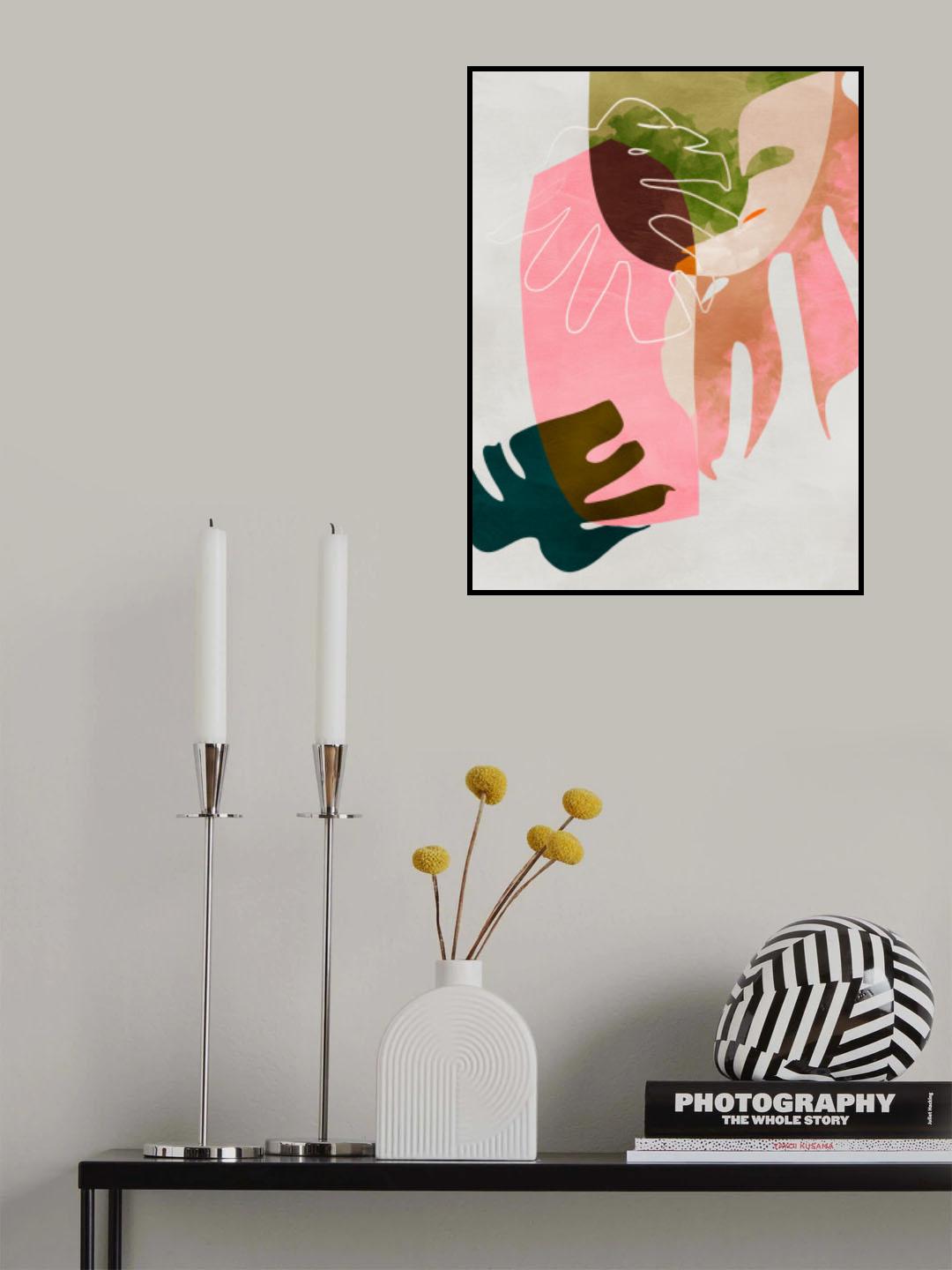Leaves cut out Poster och Canvastavla