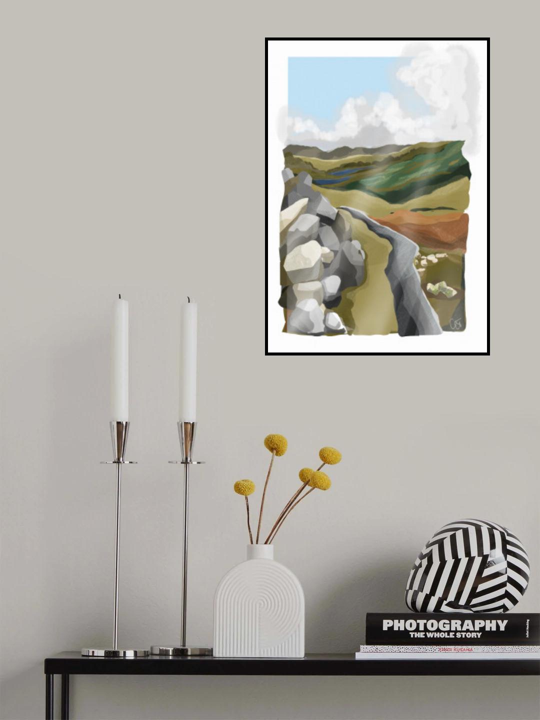 Diamond Hill, Ireland, Connemara Art Print Poster och Canvastavla